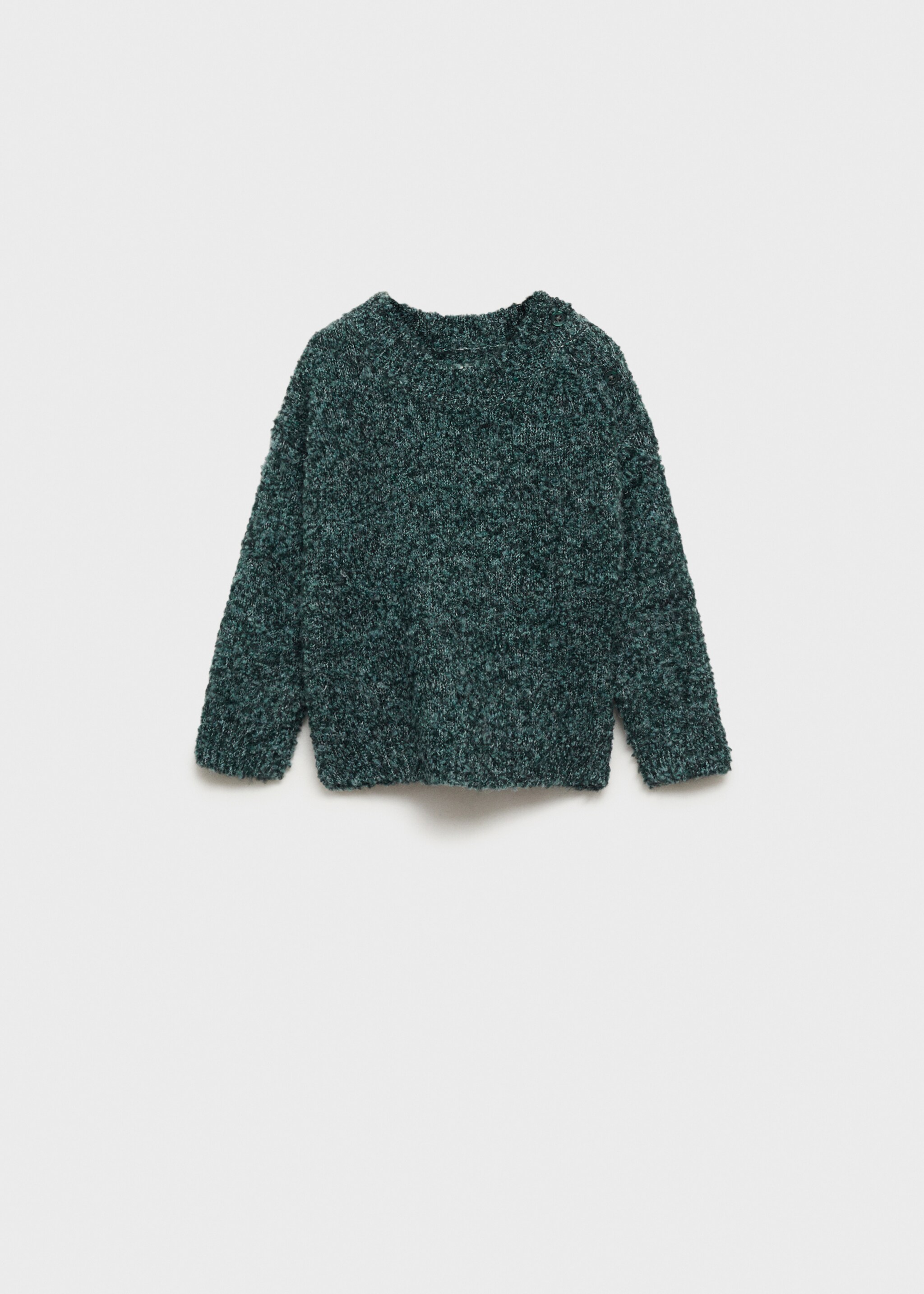 Pull grosses mailles - Article sans modèle, Vert foncé. Ref: 77077659-00.