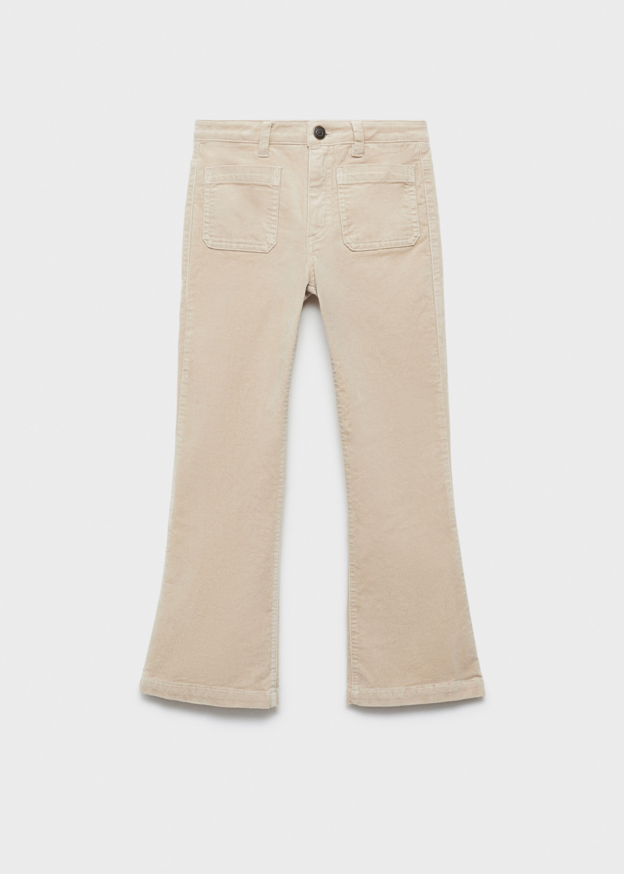 Pantalons velvet flare - Article sense model, Beige. Ref: 77077665-00.