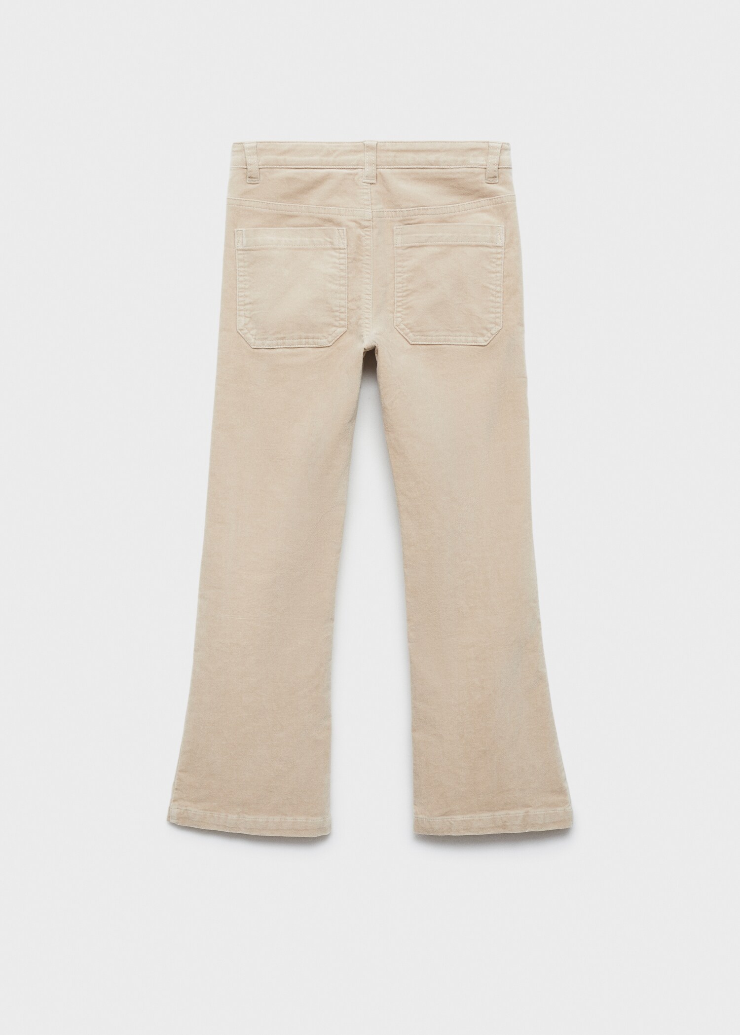 Velvet flared trousers - Reverse of the article