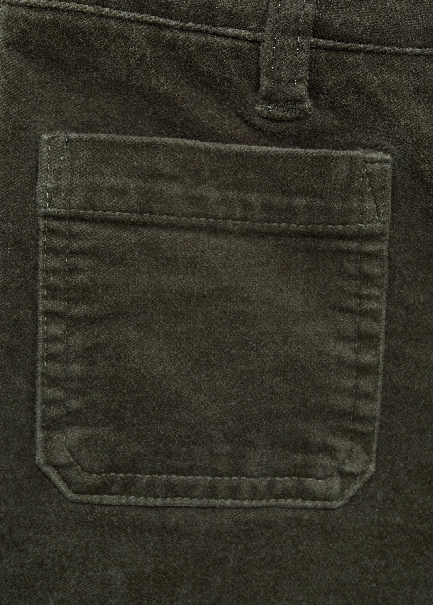 Velvet flared trousers - Details of the article 8