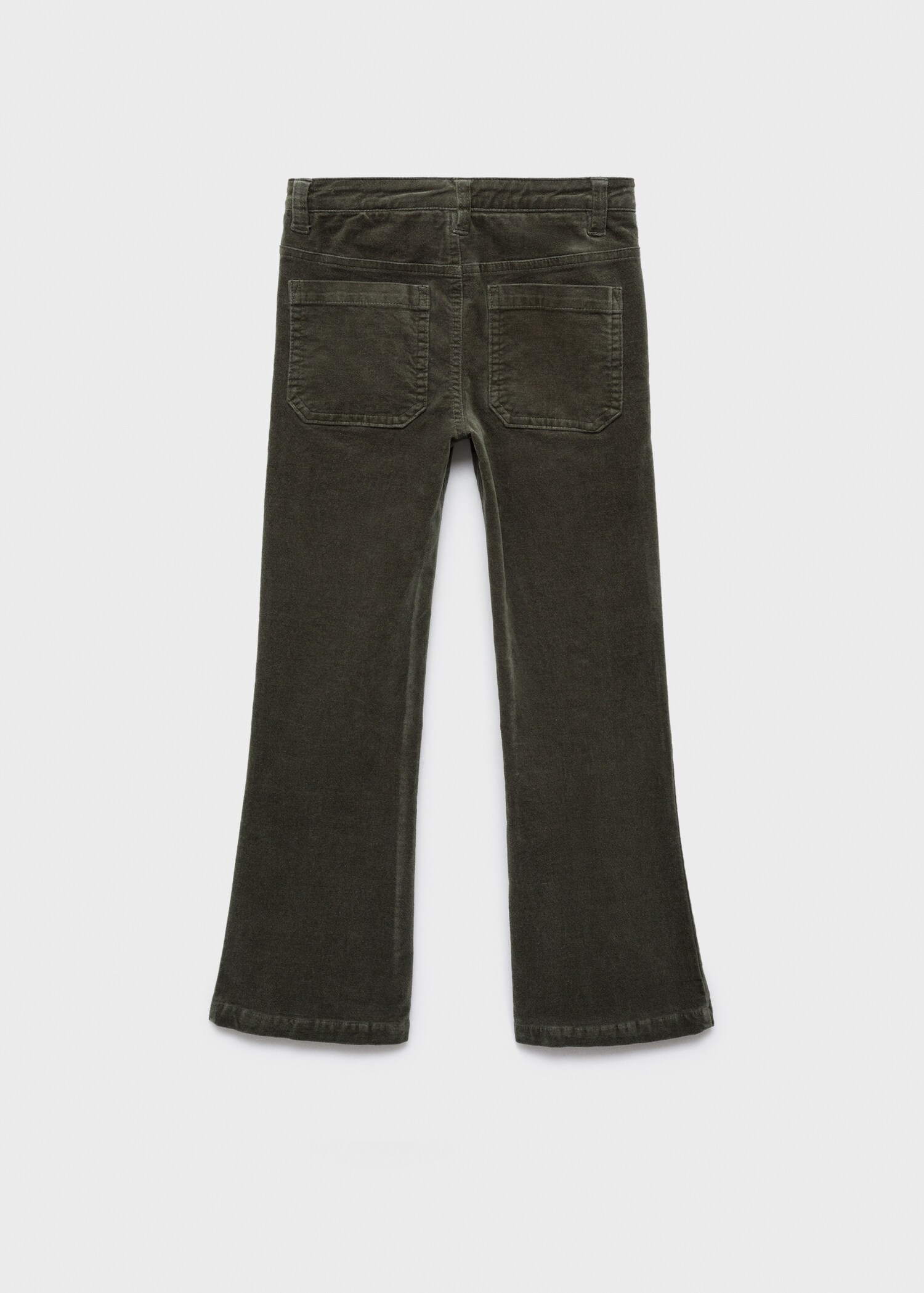 Velvet flared trousers - Reverse of the article