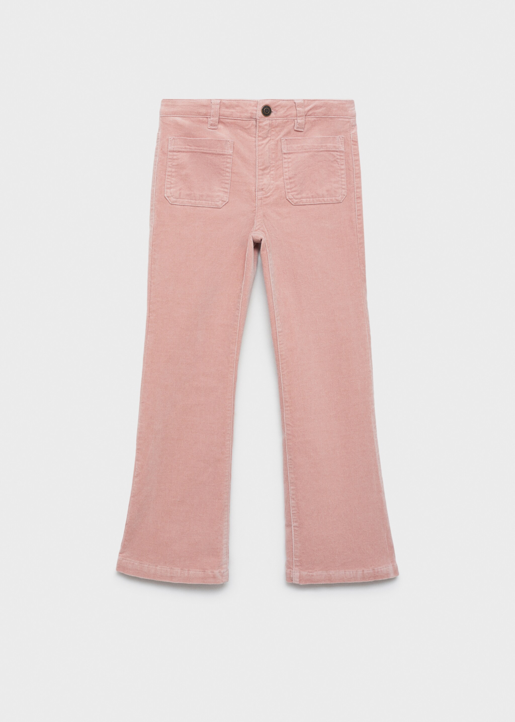Pantaloni velvet flare - Articolo senza modello, Rosa. Ref: 77077665-00.