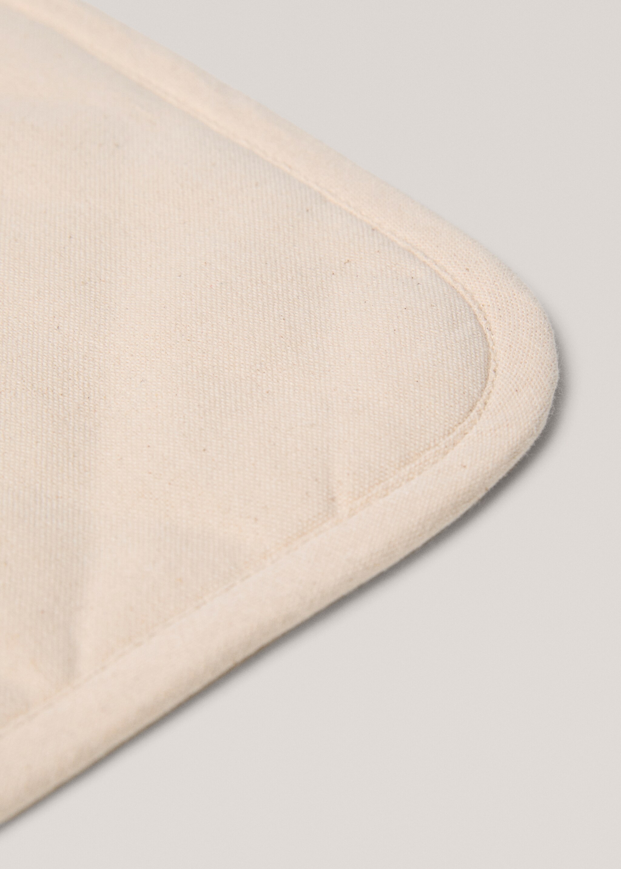 Gant de cuisine 100 % coton détail rayure - Détail de l'article 2, Gris anthracite. Ref: 77077667-00.