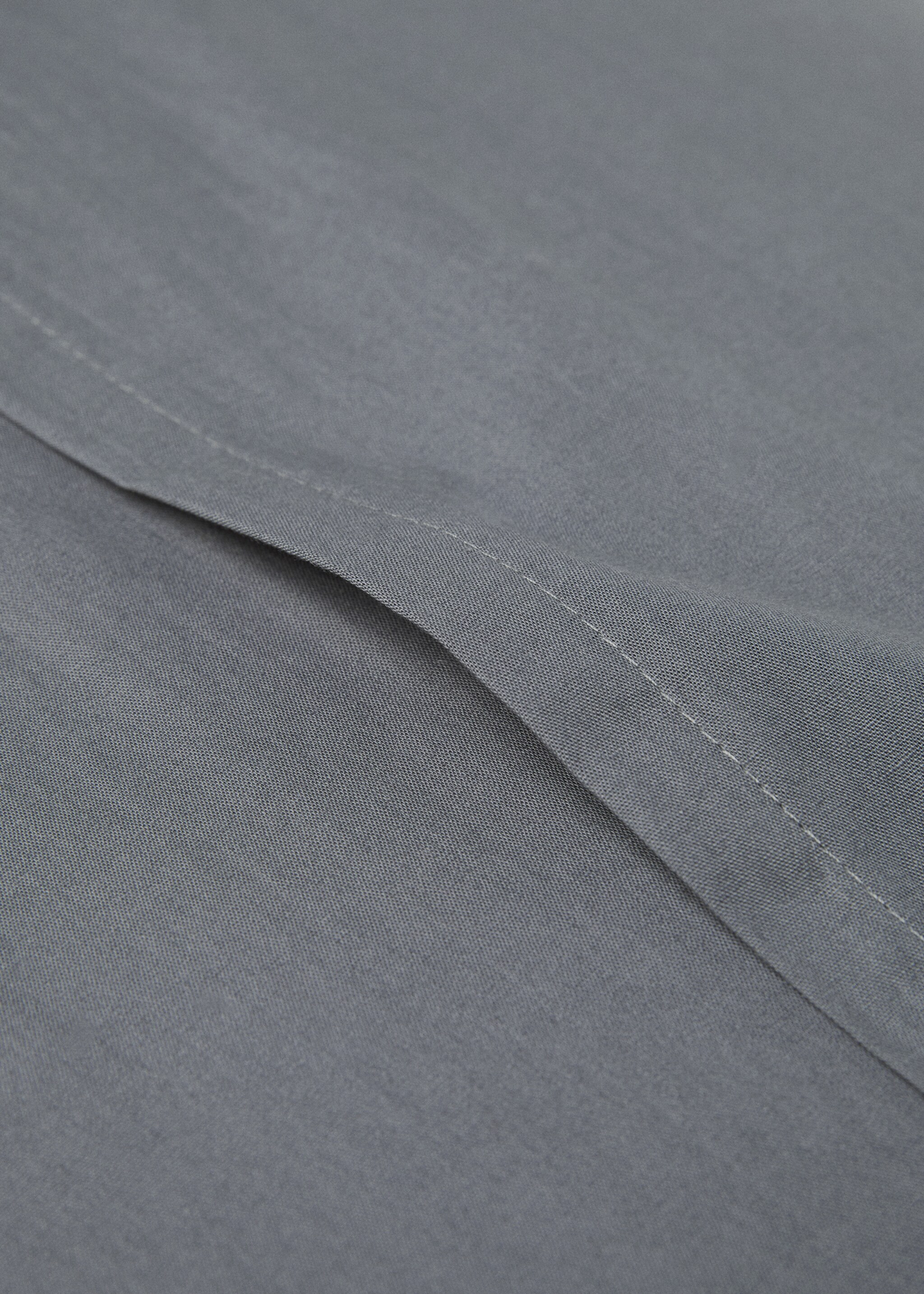 Velvet cushion cover - Details of the article 3, Blue. Ref: 77077668-00.