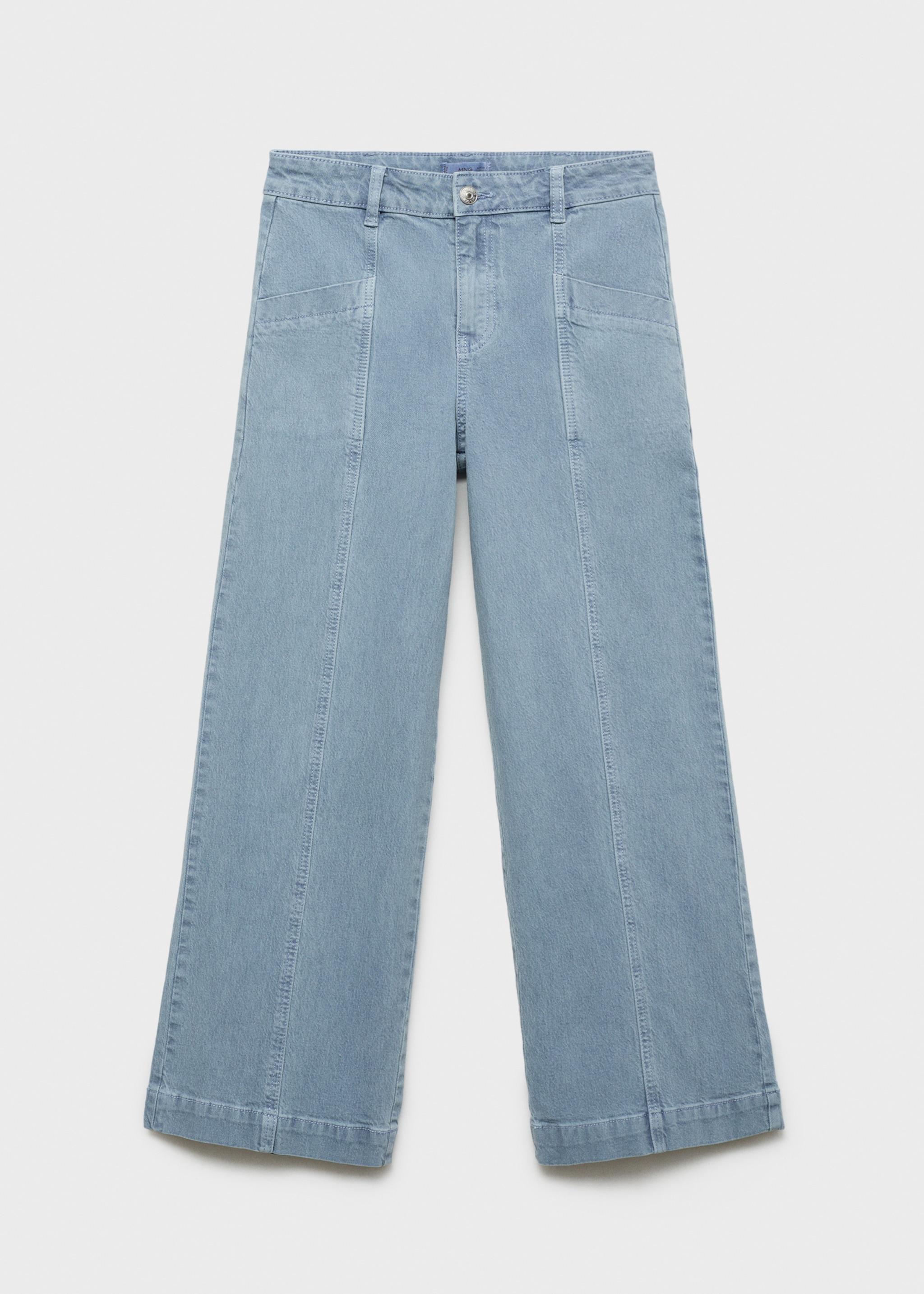 Culotte jeans with pockets - Article without model, Blue. Ref: 77077672-00.