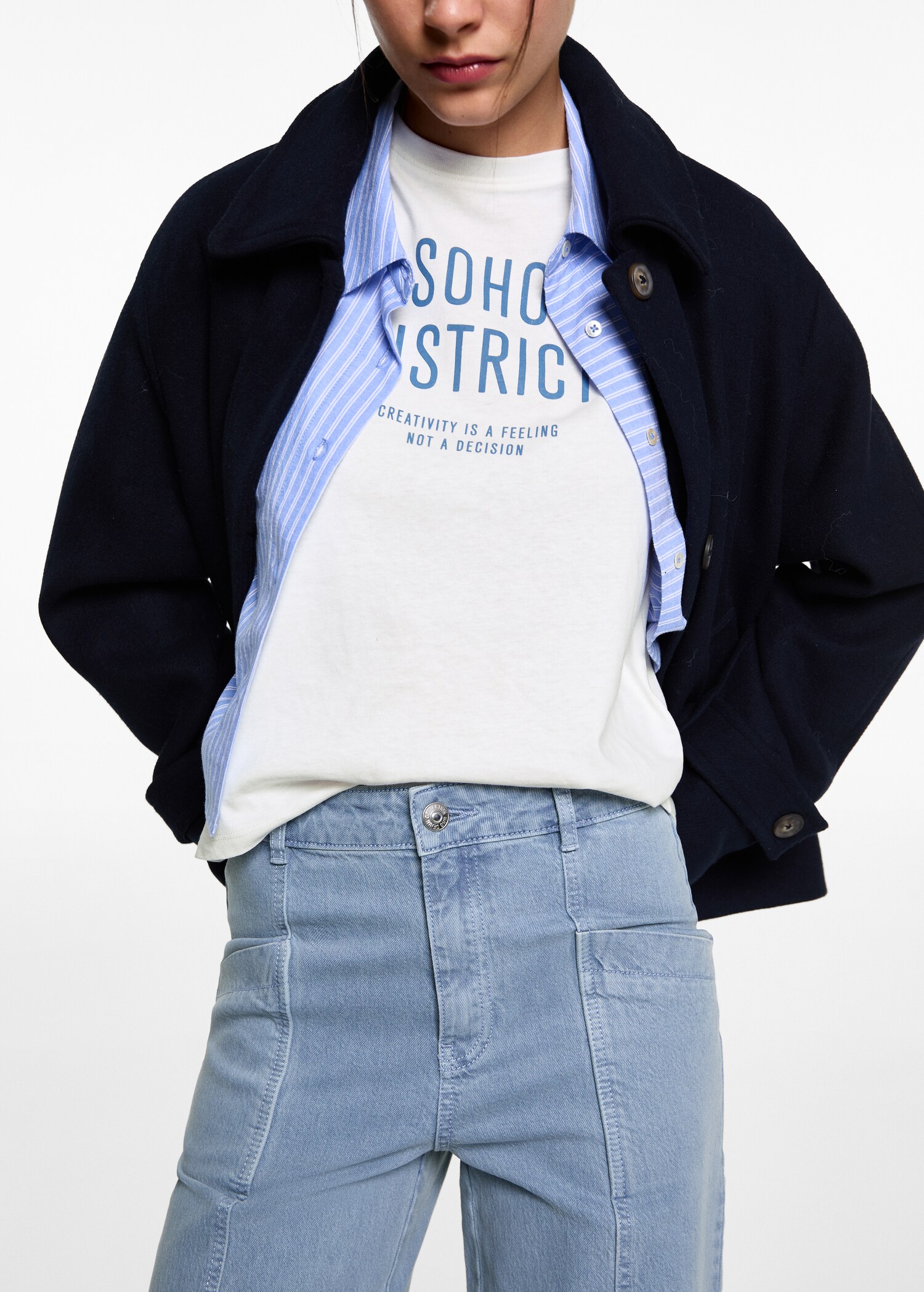 Culotte jeans with pockets - Details of the article 1