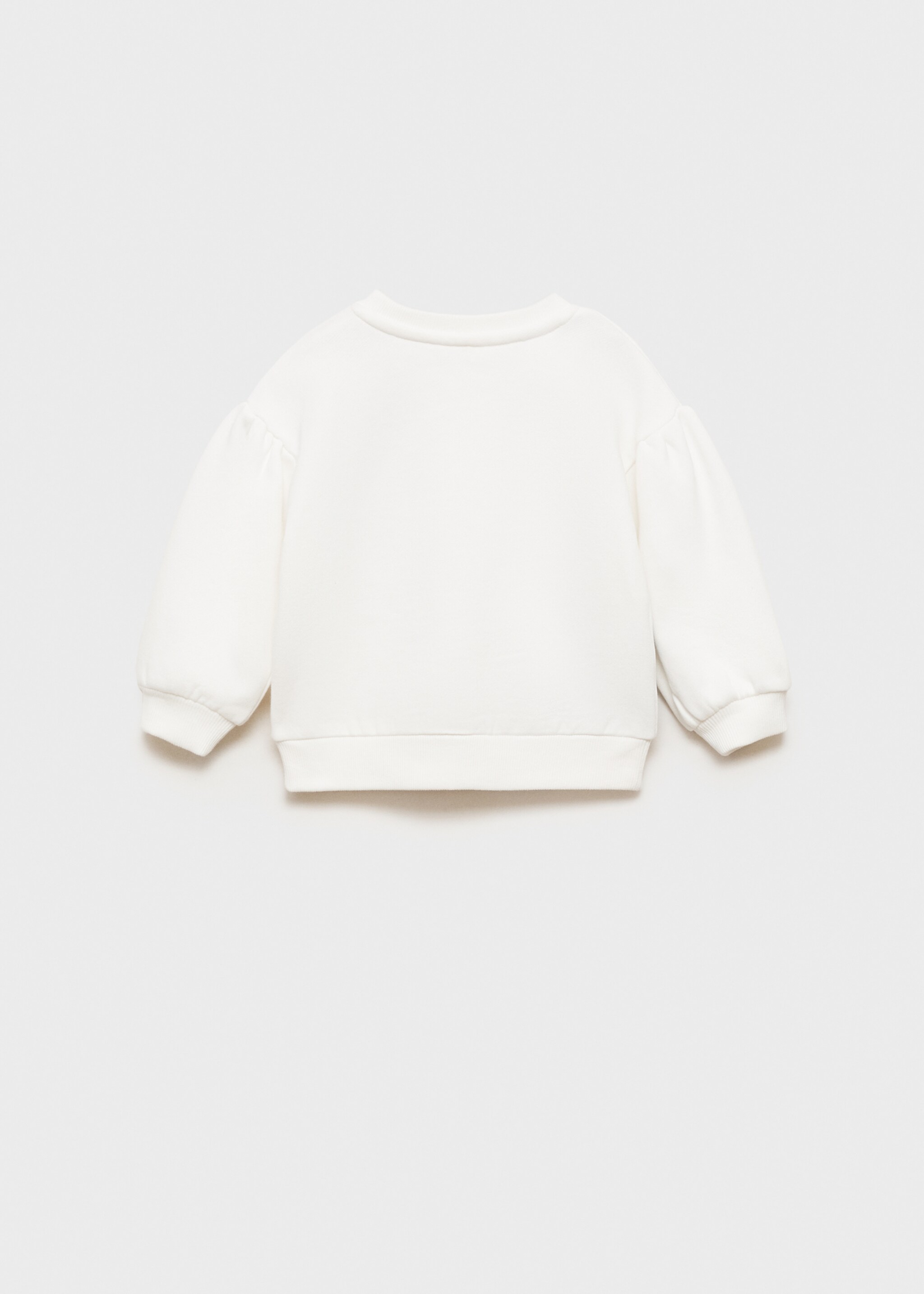 Sweatshirt mit floraler Stickerei - Rückseite des Artikels