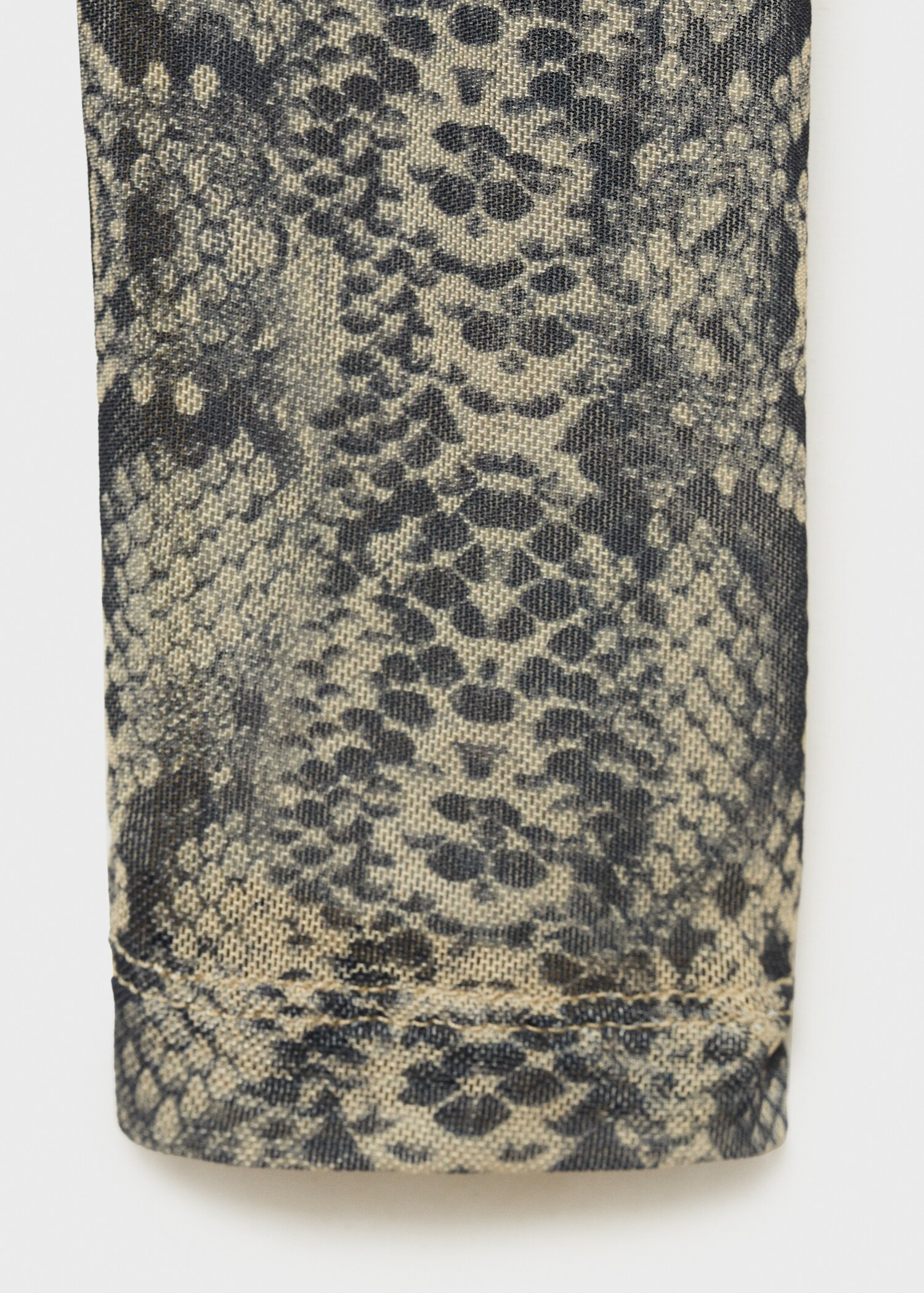 Animal print perkins neck t-shirt - Details of the article 0