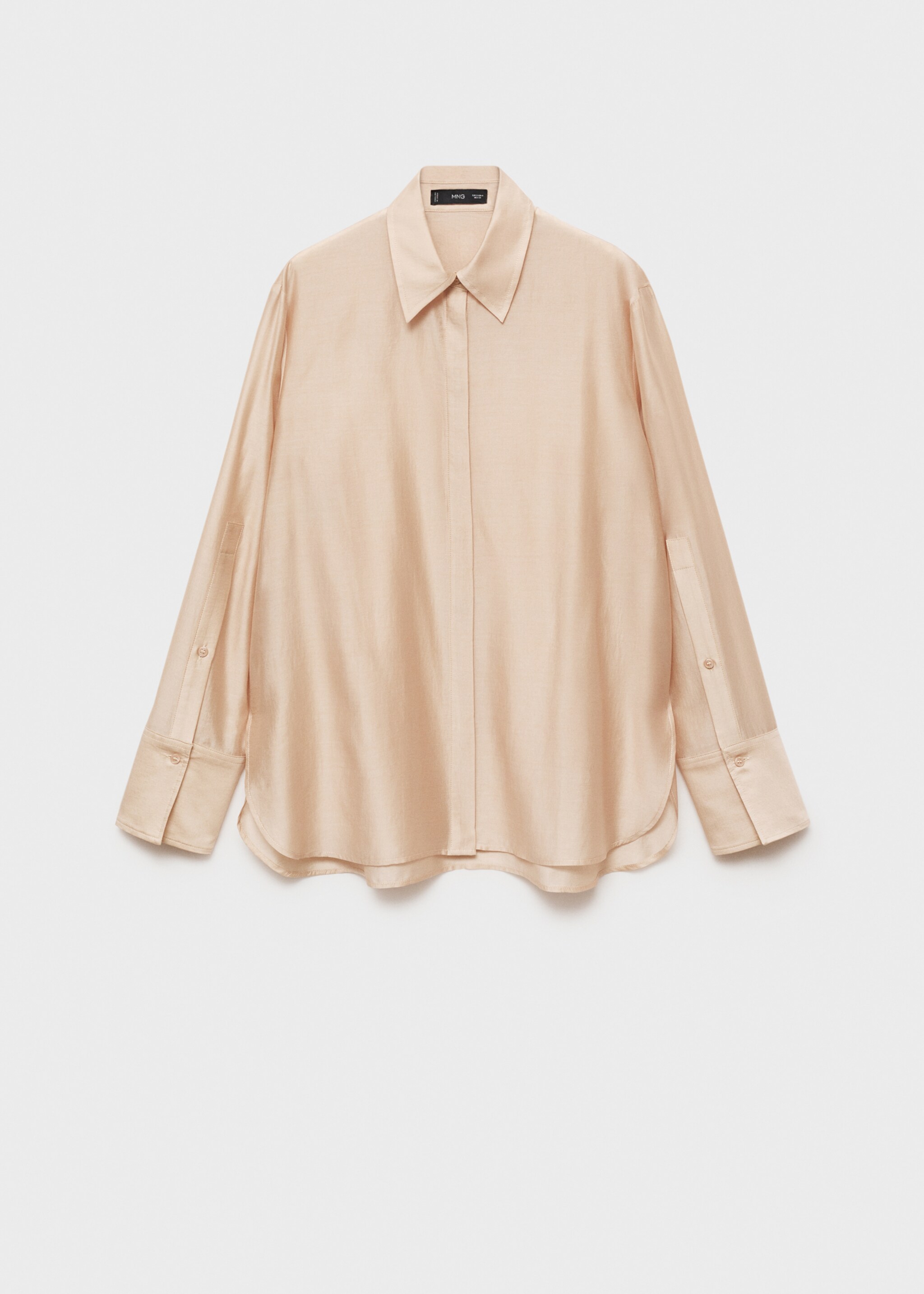 Satin lyocell shirt - Article without model