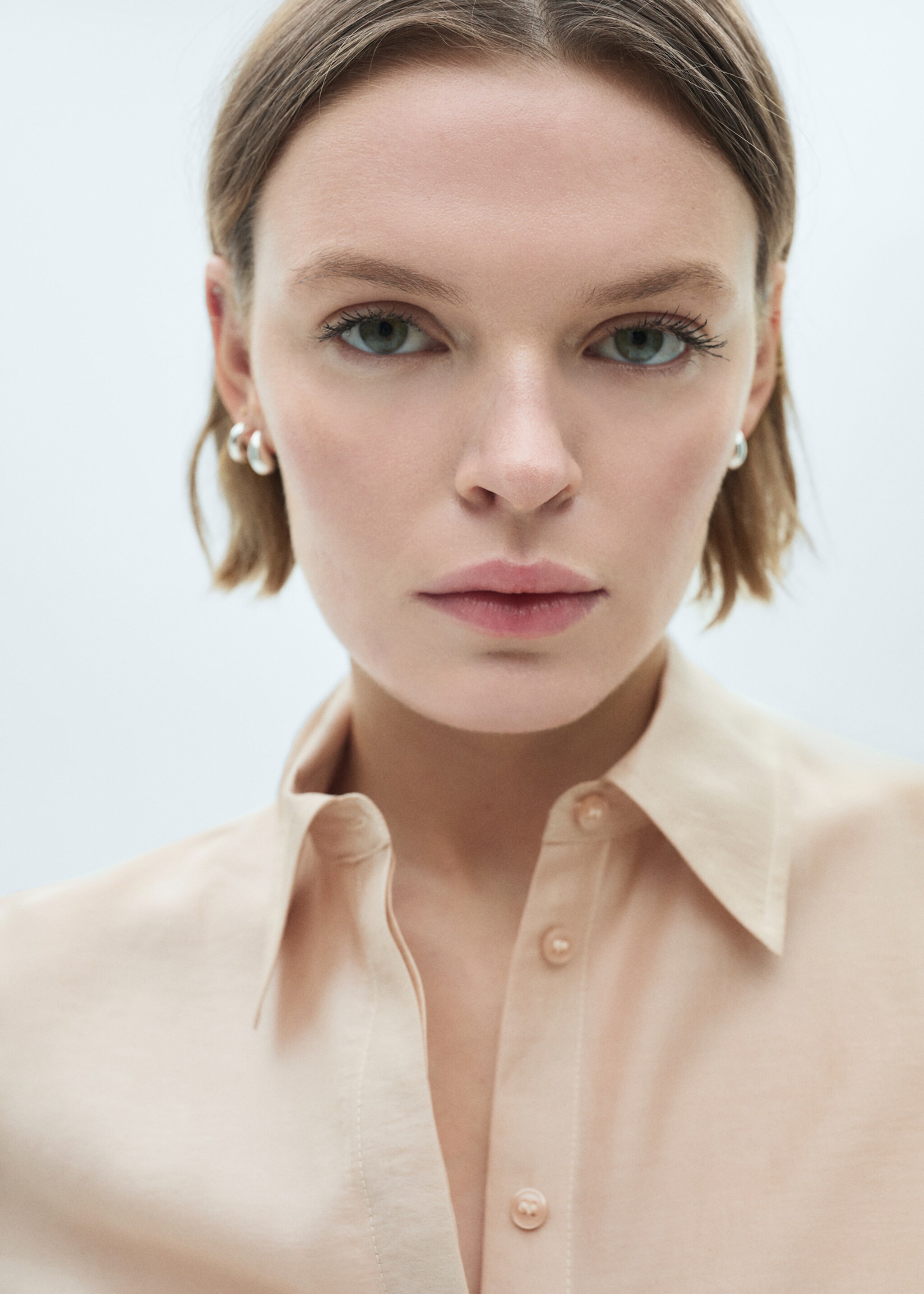 Satin lyocell shirt - Details of the article 1