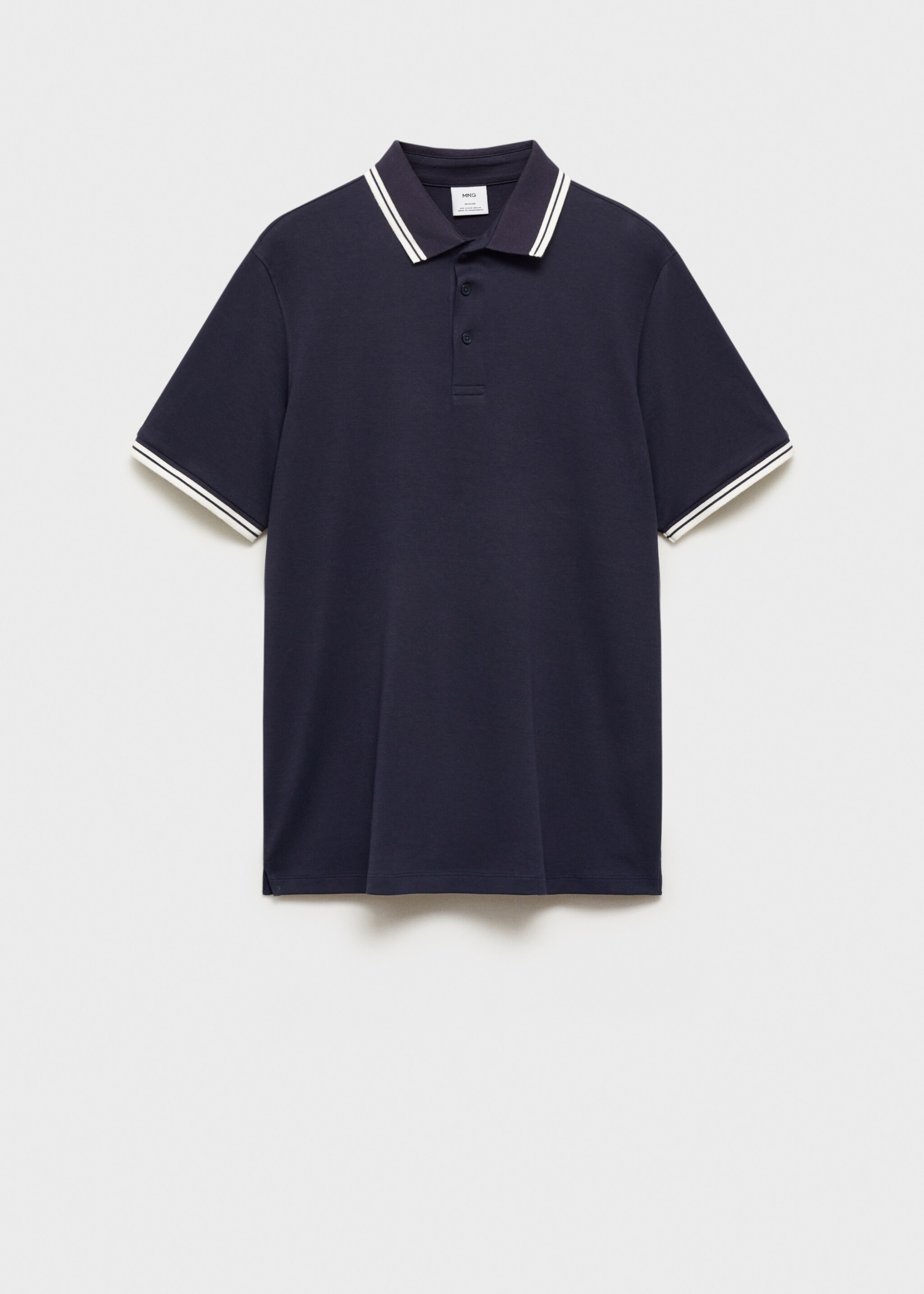 Poloshirt aus 100 % mit Kontrastborten - Artikel ohne Model