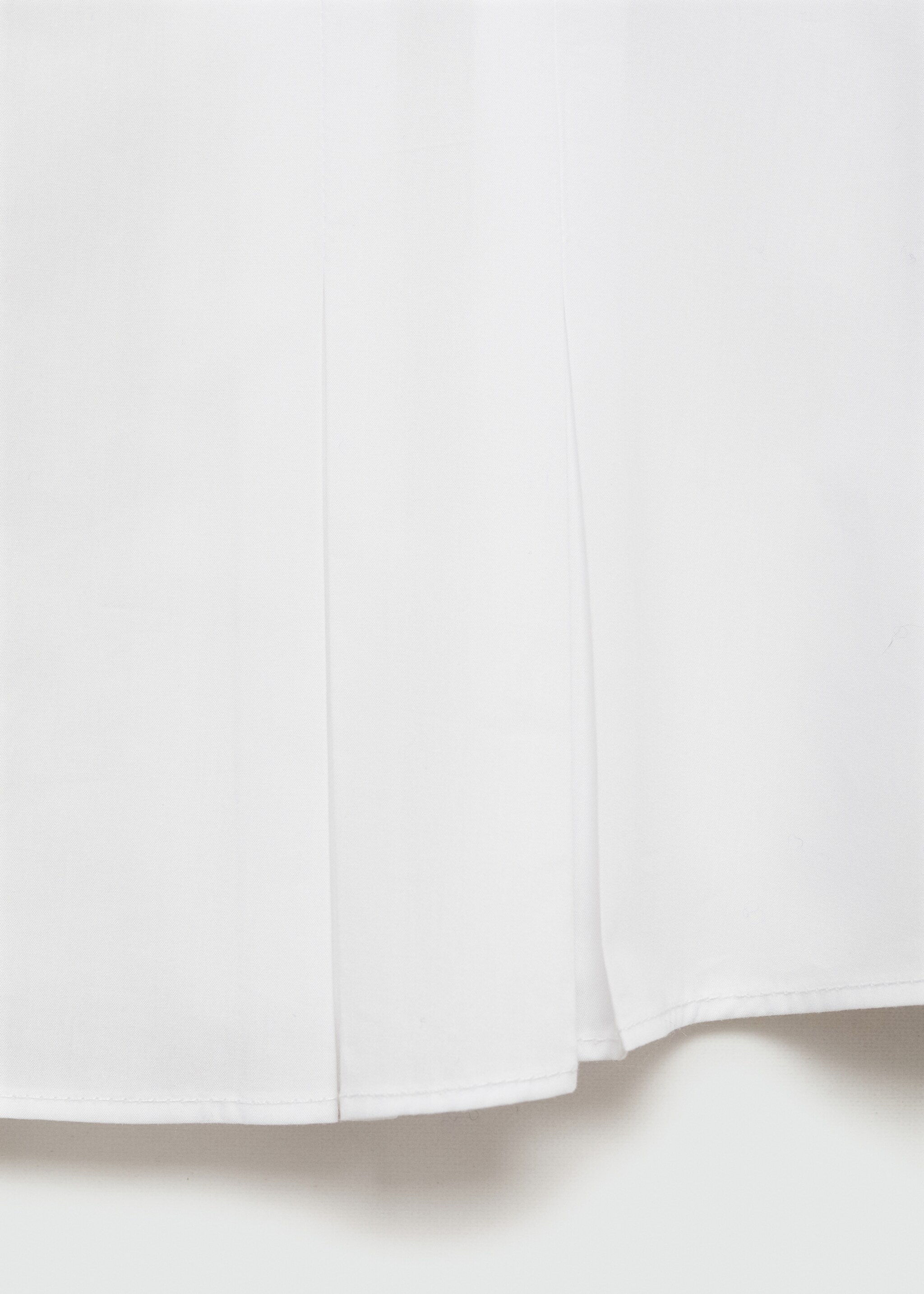 Lyocell cotton blend shirt - Details of the article 0, White. Ref: 77077686-00.
