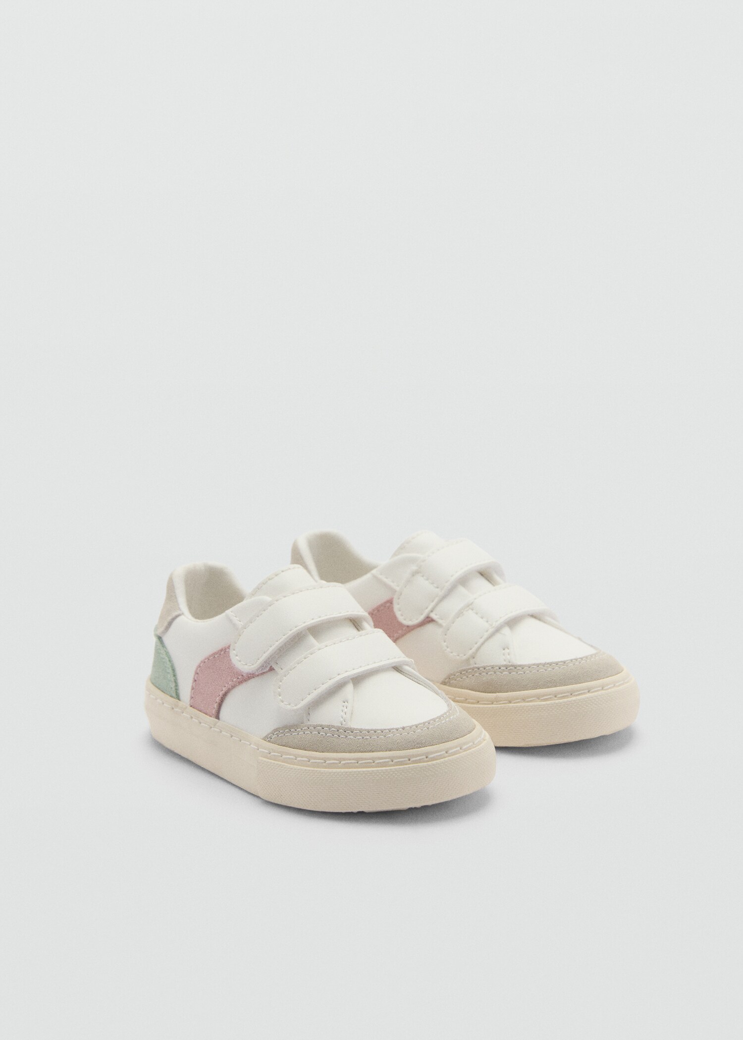 Two-tone velcro trainers - Medium plane