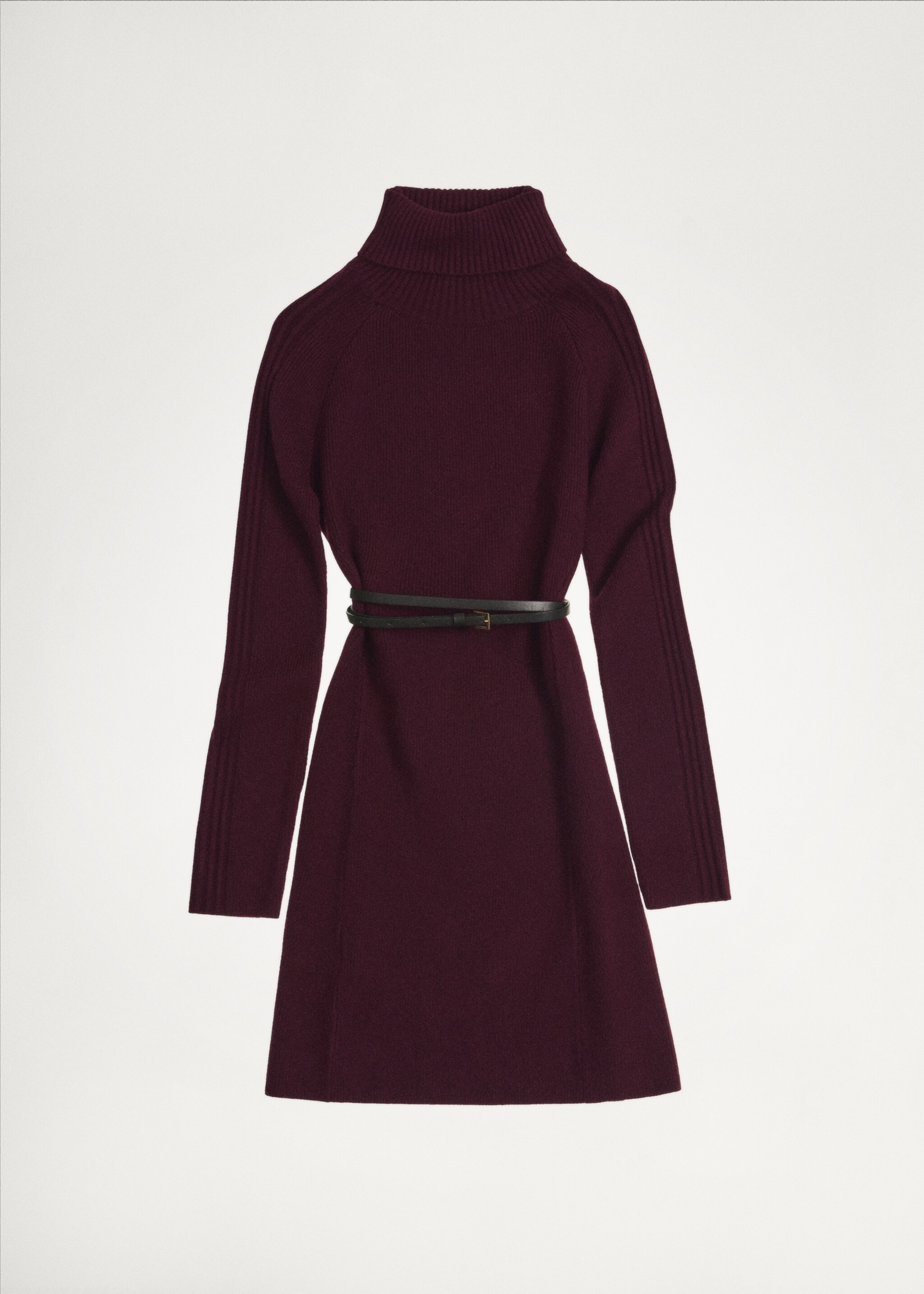 Vestit curt punt coll girat - Detall de l'article 6, Grana. Ref: 77077689-00.