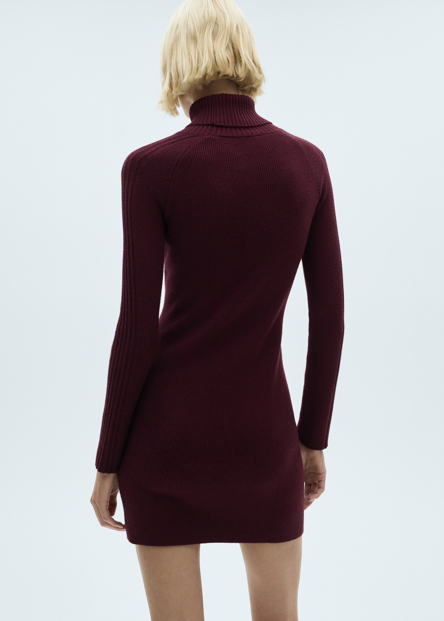 Vestit curt punt coll girat - Revers de l'article