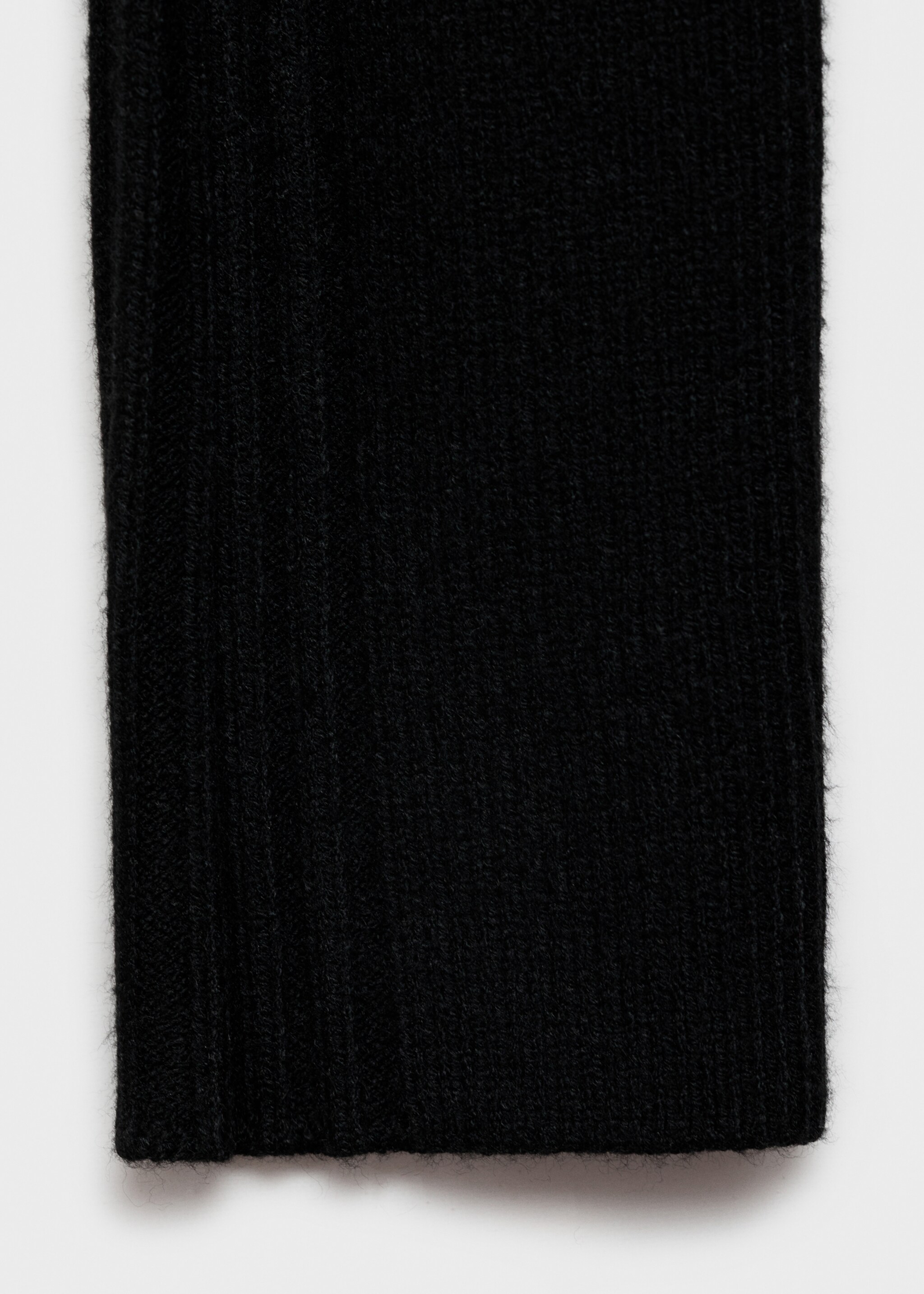 Robe courte maille col roulé - Détail de l'article 0, Noir. Ref: 77077689-00.