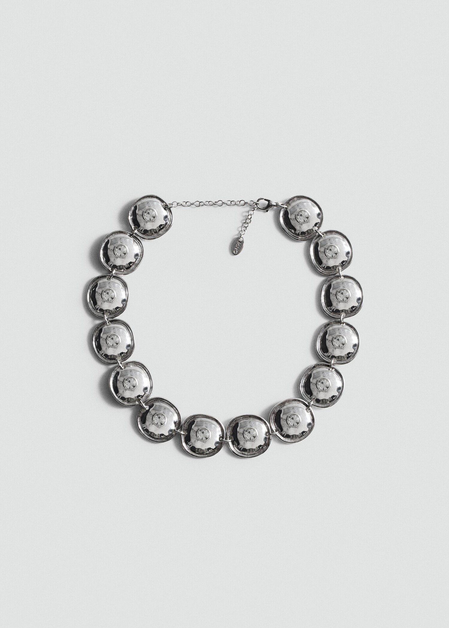 Crystal coin necklace - Article without model