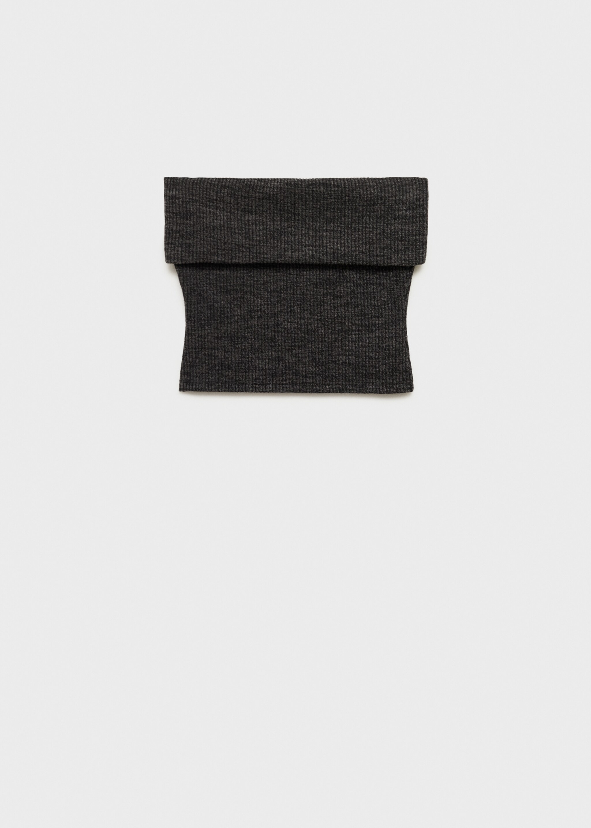 Top escot girat - Article sense model, Gris. Ref: 77077691-00.