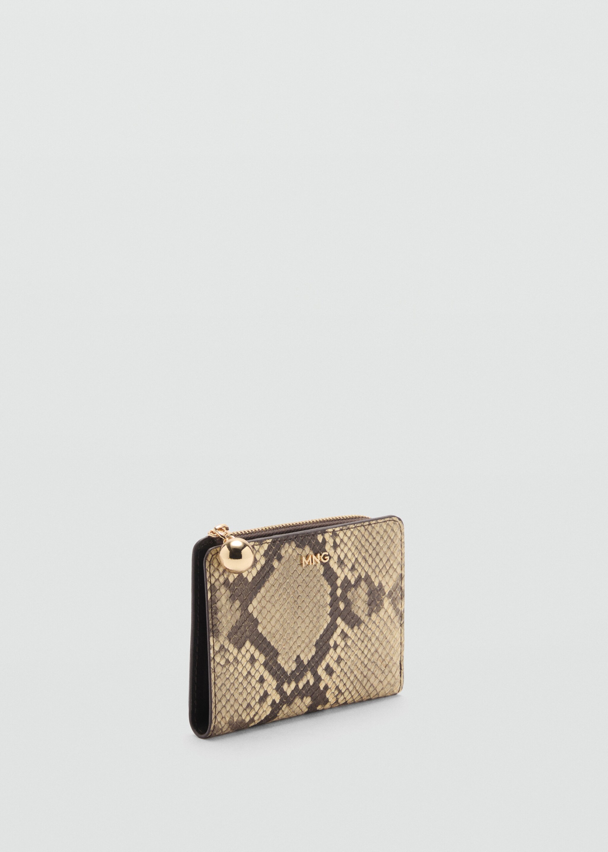 Leather-effect wallet - Medium plane