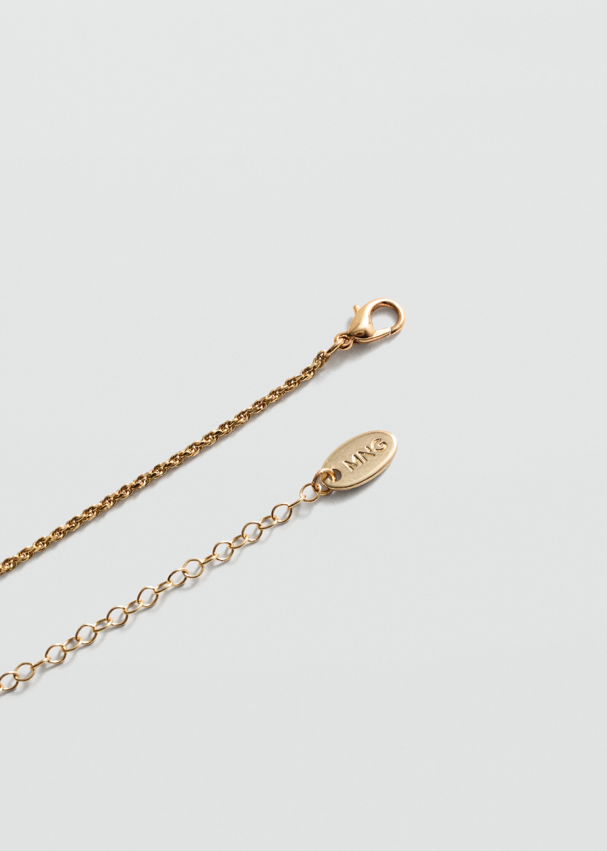 Pendant chain necklace - Medium plane, Gold. Ref: 77077693-00.