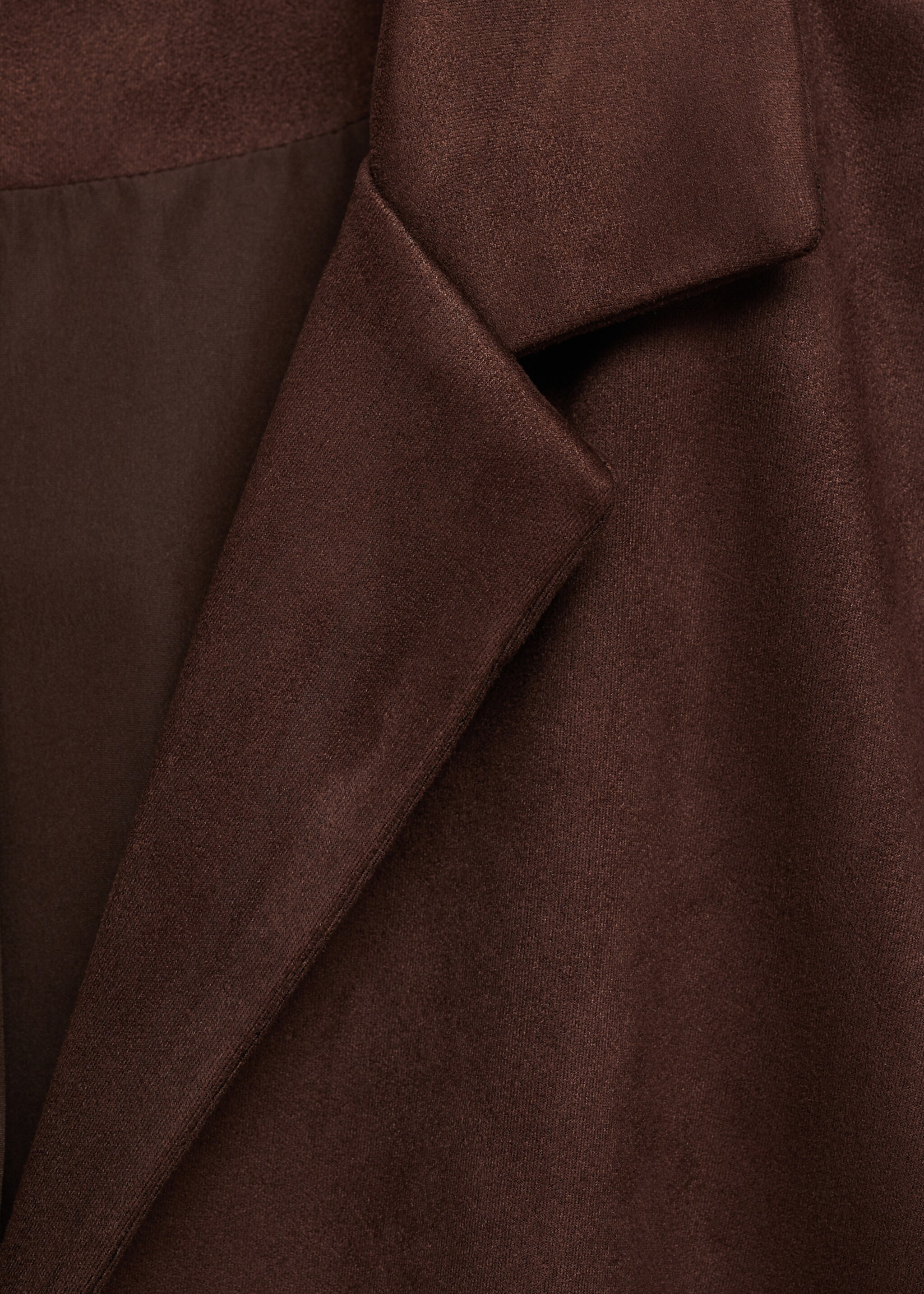 Fransenjacke mit Wildledereffekt - Detail des Artikels 8, Schokolade. Ref: 77077695-00.