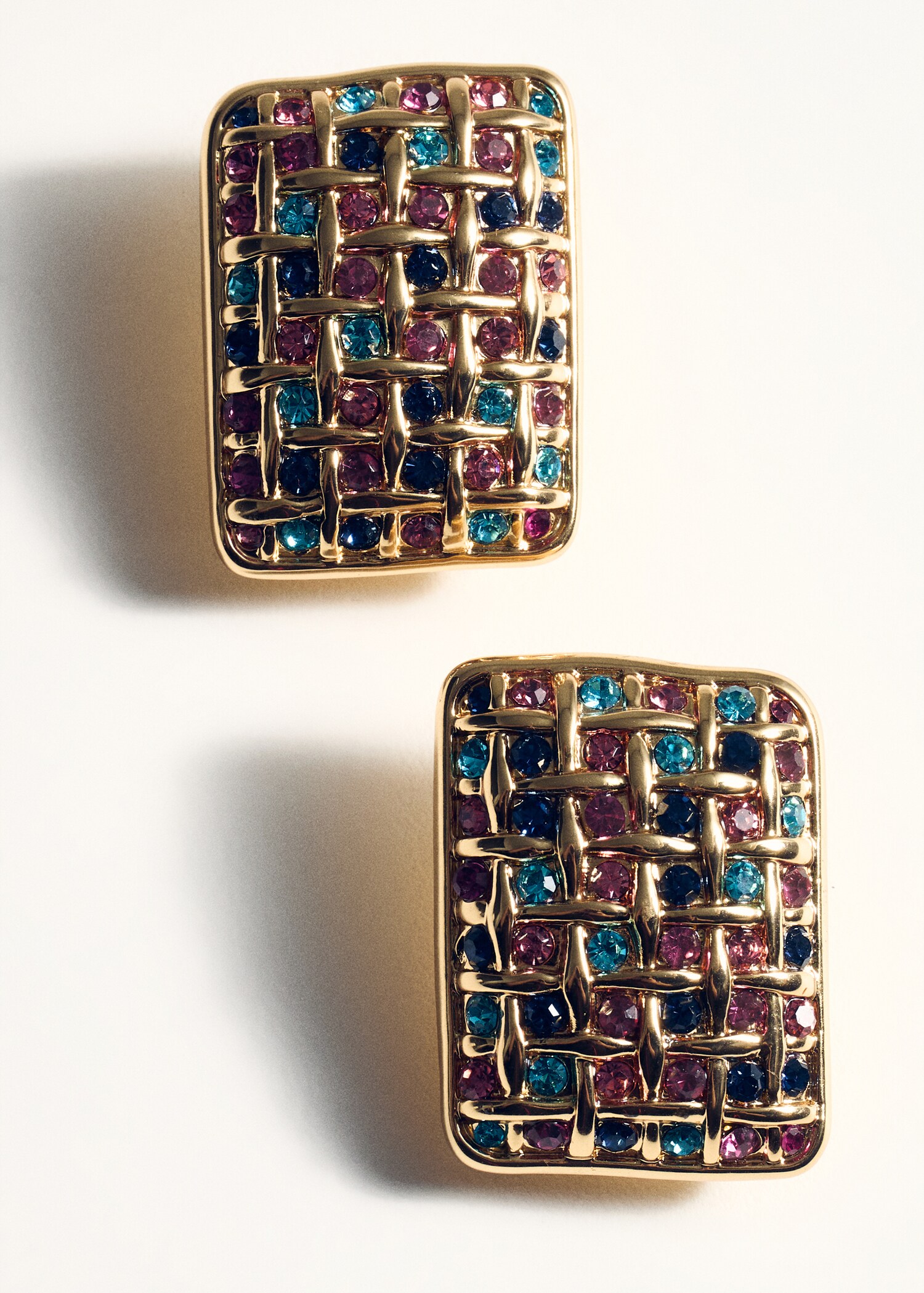 Geometric crystal earrings - Details of the article 5