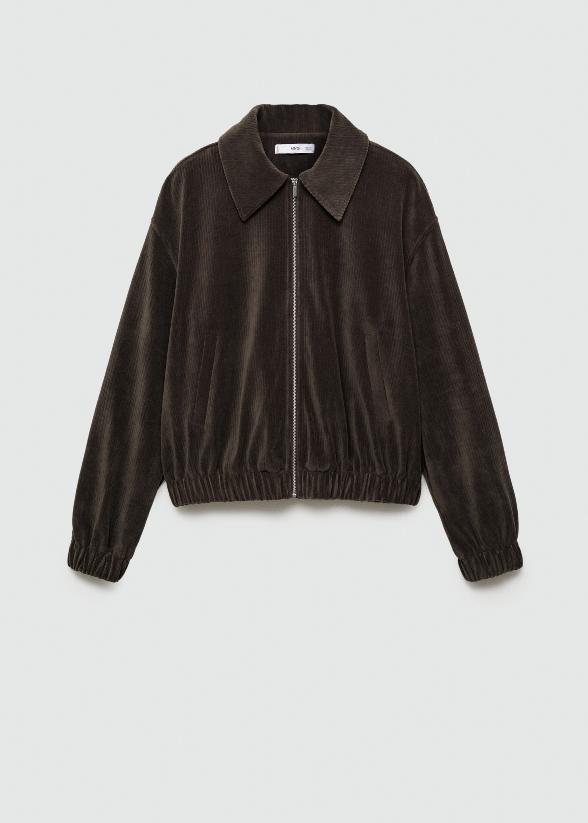 Corduroy bomber jacket - Article without model, Khaki. Ref: 77077705-00.