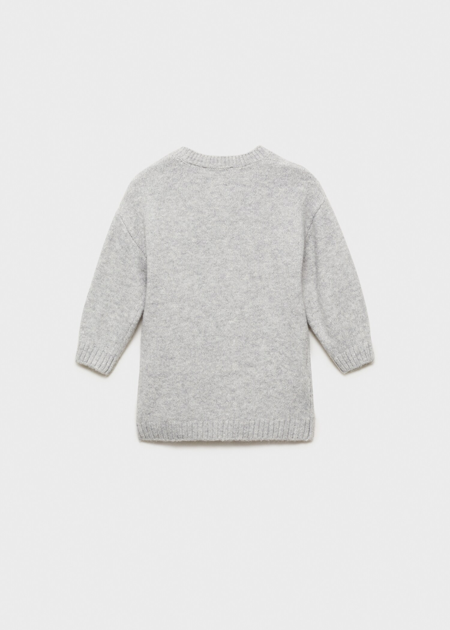 Puffed sleeves knit dress - Reverse of the article