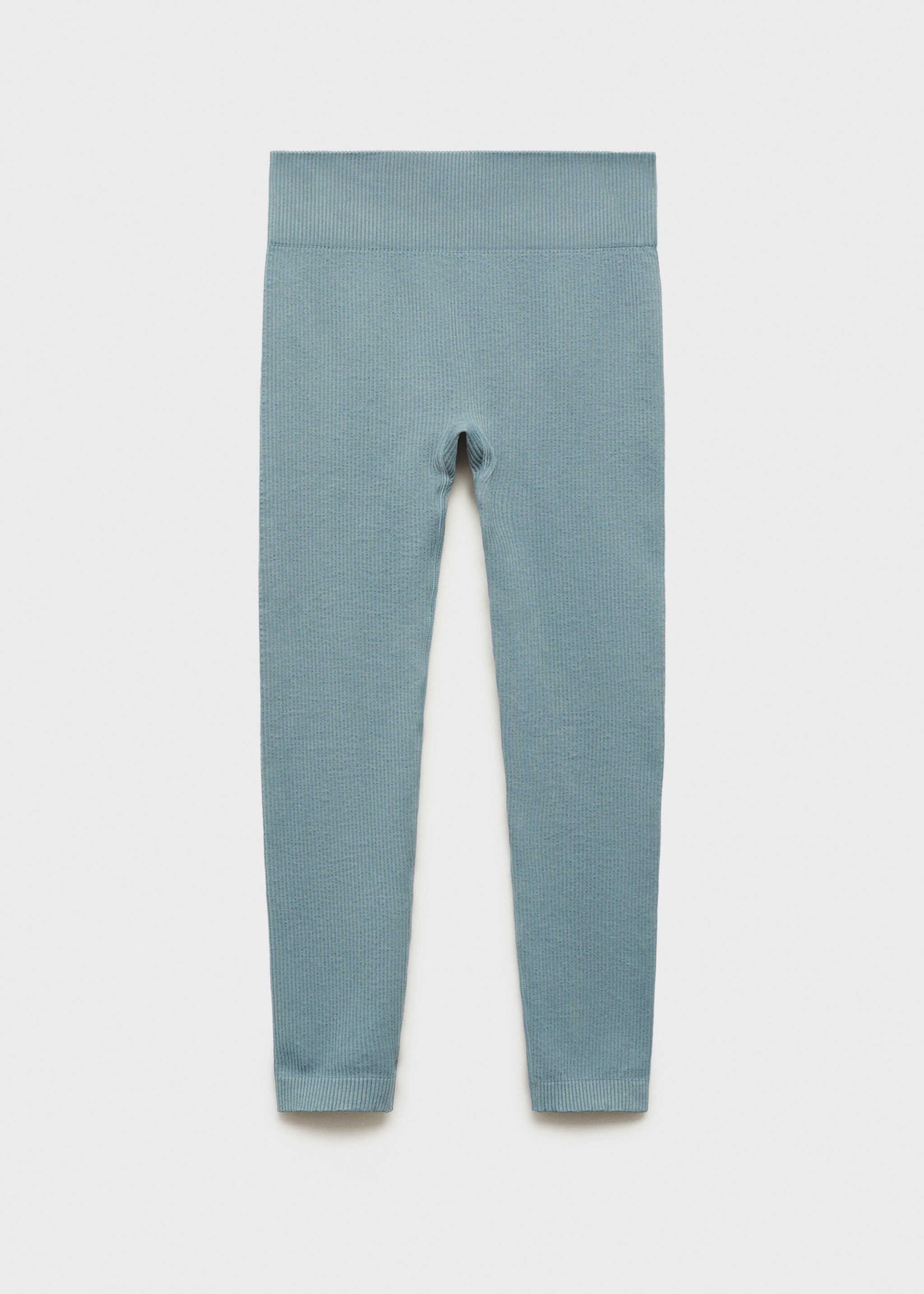 Ribbed sports leggings - Article without model, Mint Green. Ref: 77077710-00.