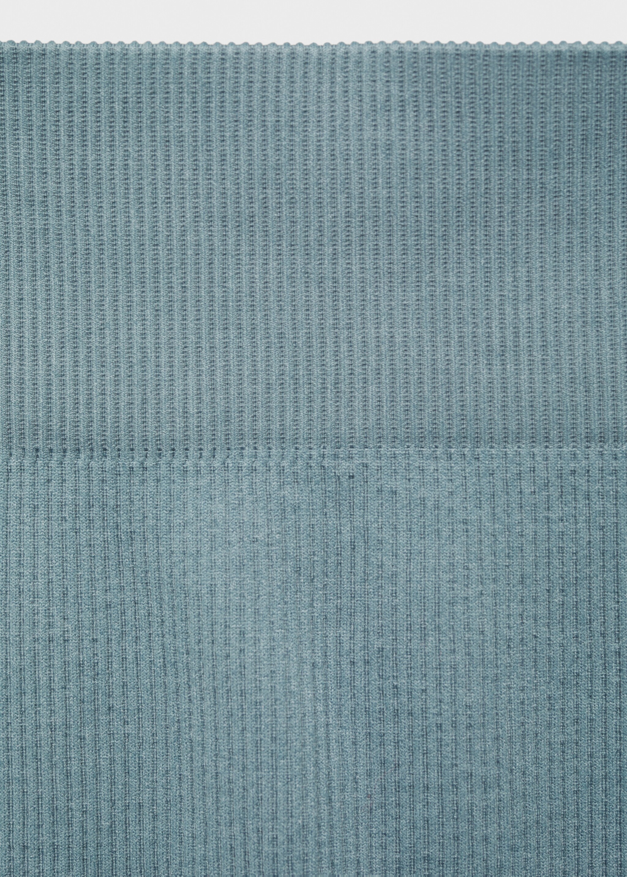 Ribbed sports leggings - Details of the article 8, Mint Green. Ref: 77077710-00.