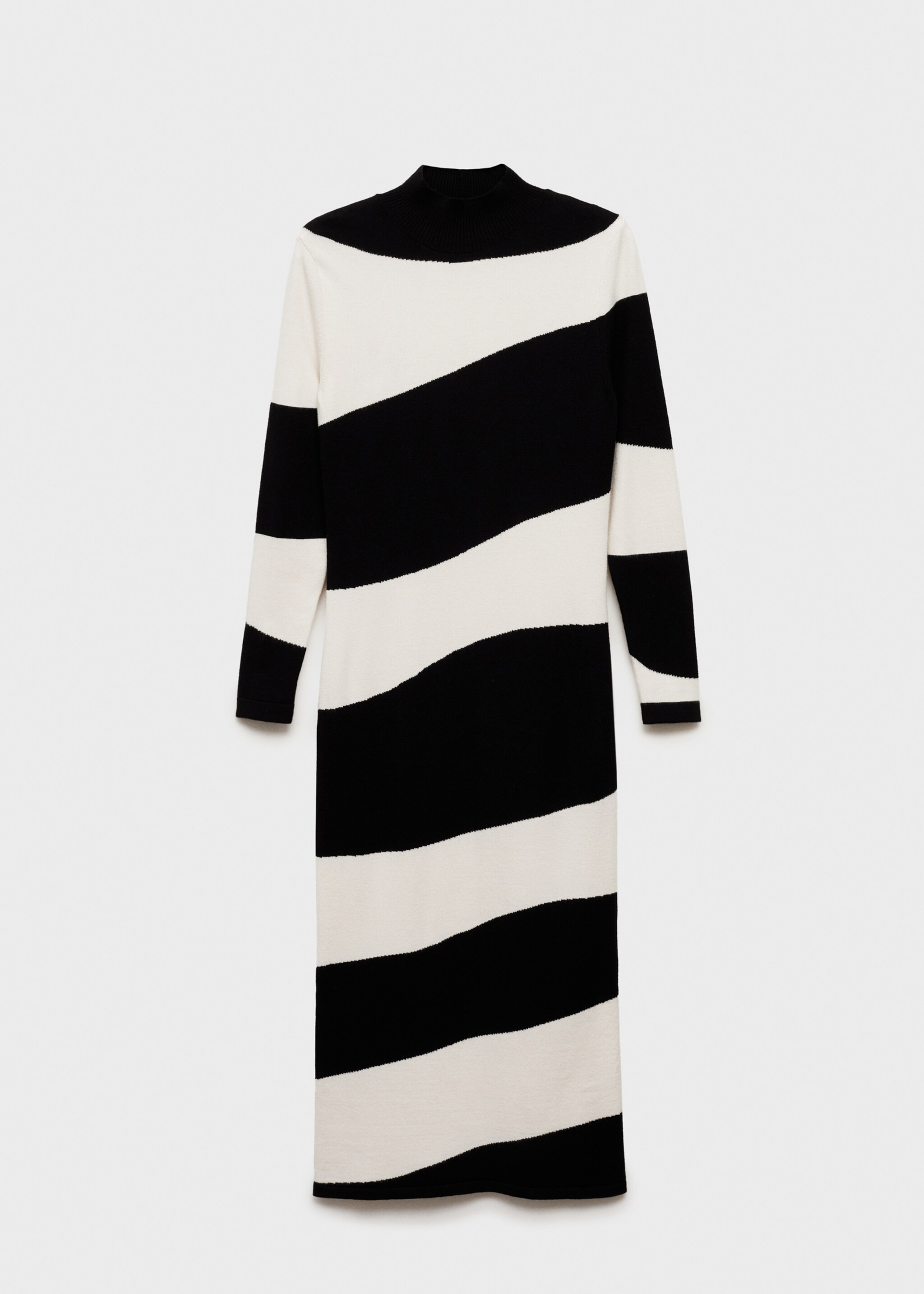 Perkins collar midi dress - Article without model, Black. Ref: 77077718-00.