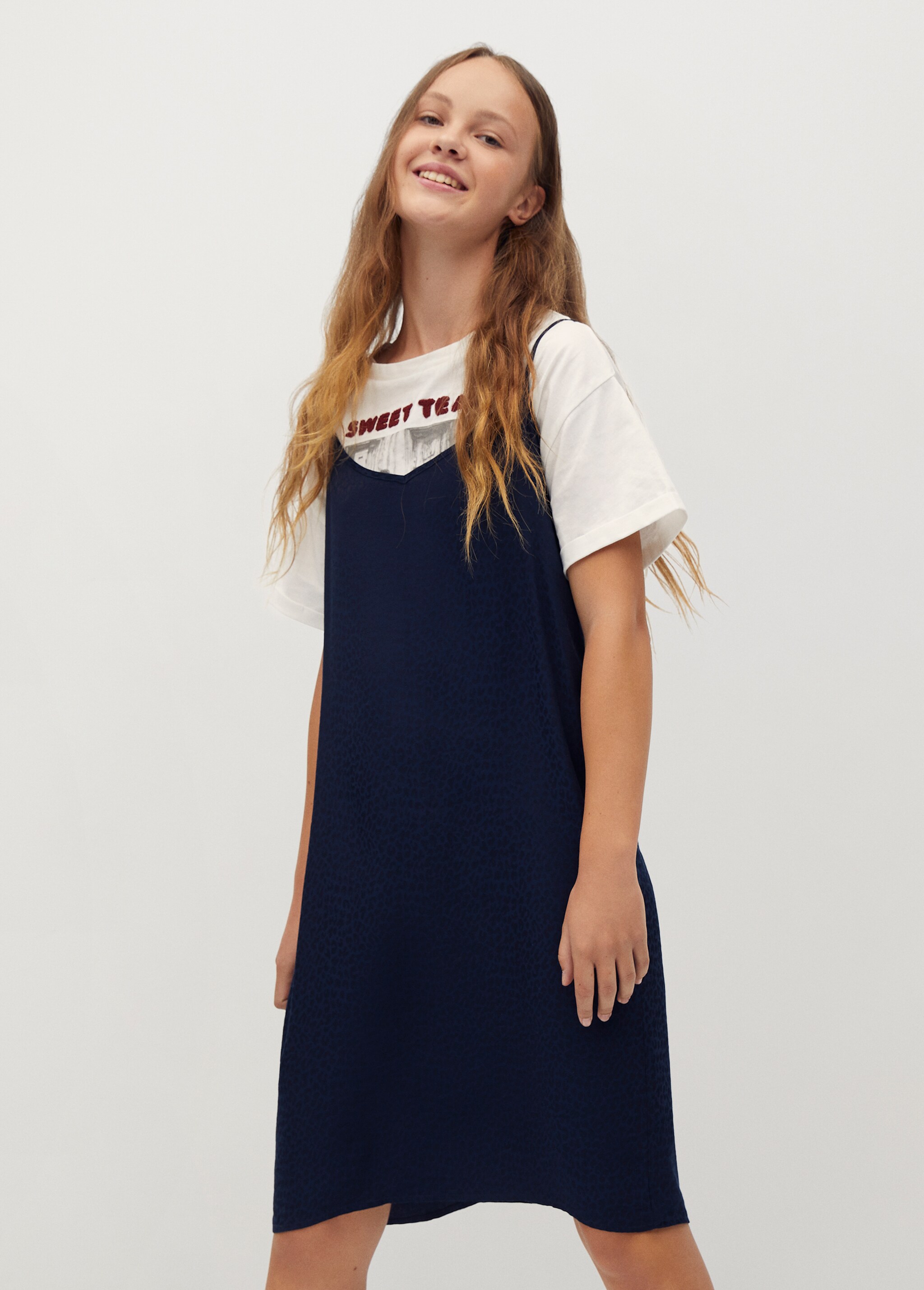 Kleid mit Animal-Print - Mittlere Ansicht