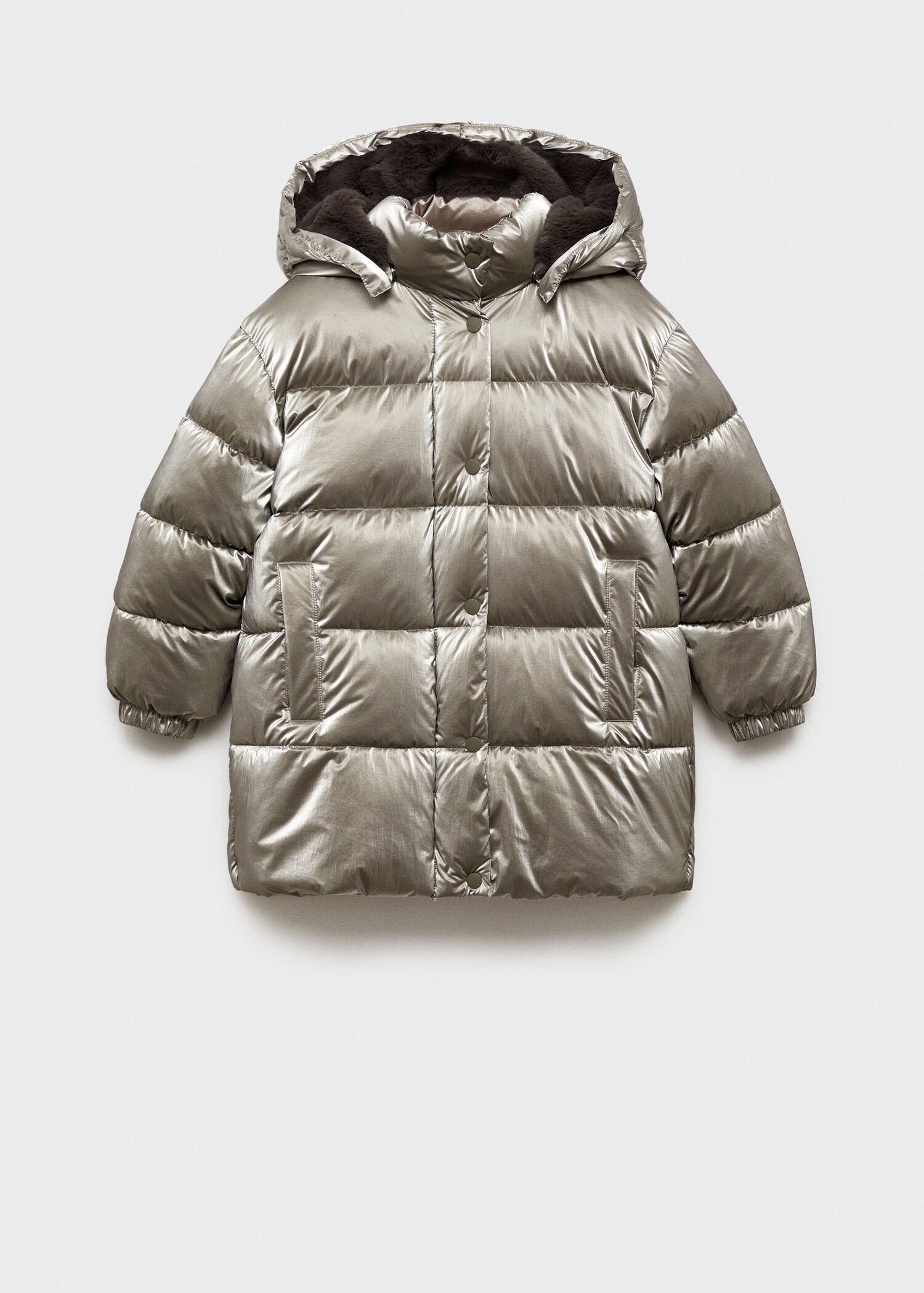Metallic puffer jacket - Article without model