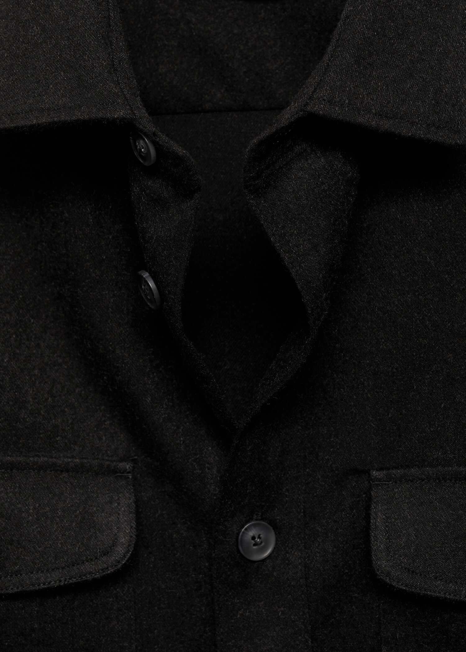 Regular-fit flannel overshirt with pockets - Details of the article 8