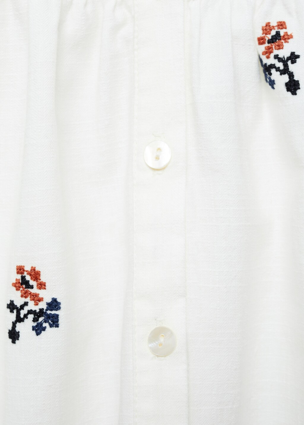 Plus Size Floral Embroidery Organdie Woven Blouse | Karen Millen