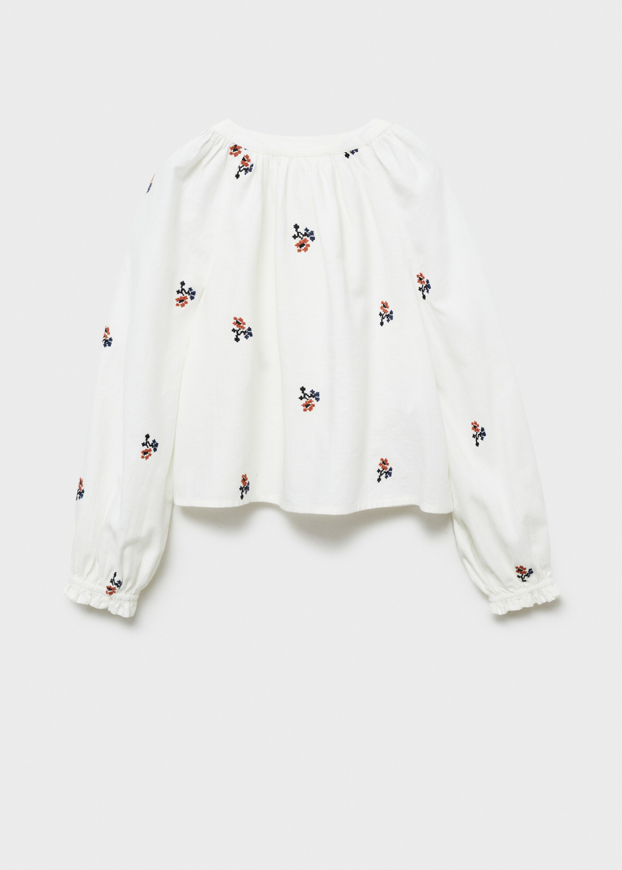 Floral embroidery blouse - Reverse of the article