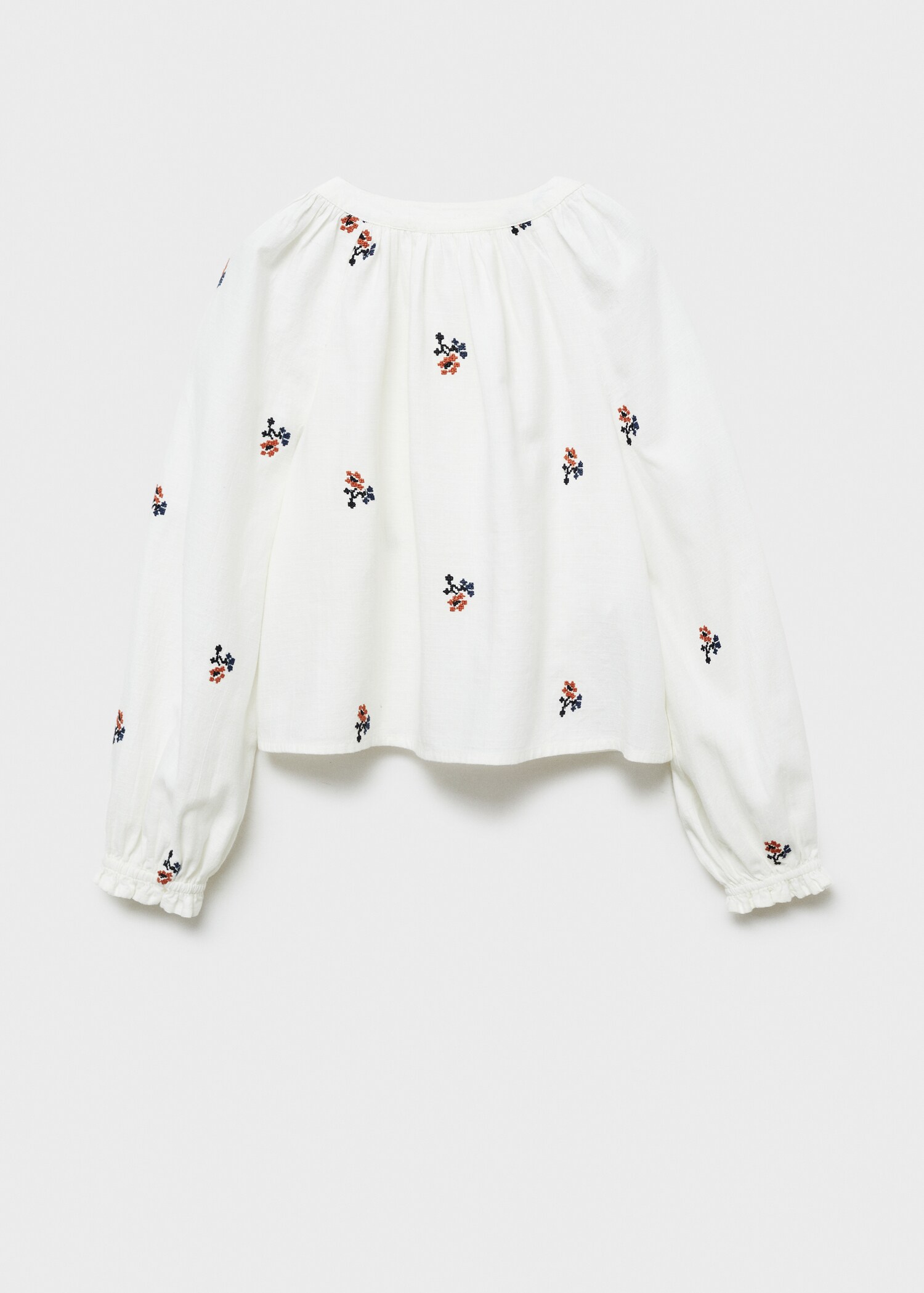 Floral embroidery blouse - Reverse of the article