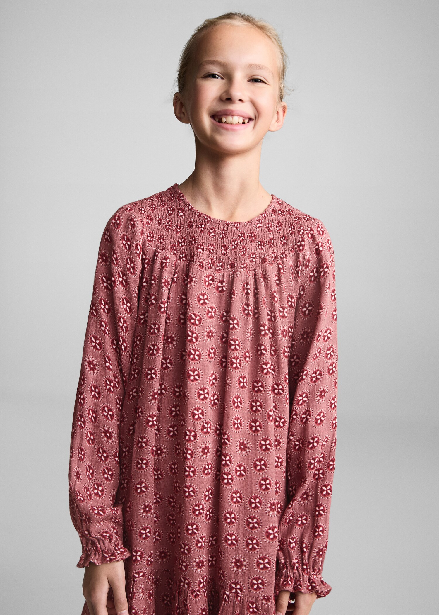 Flowers cotton dress - Medium plane