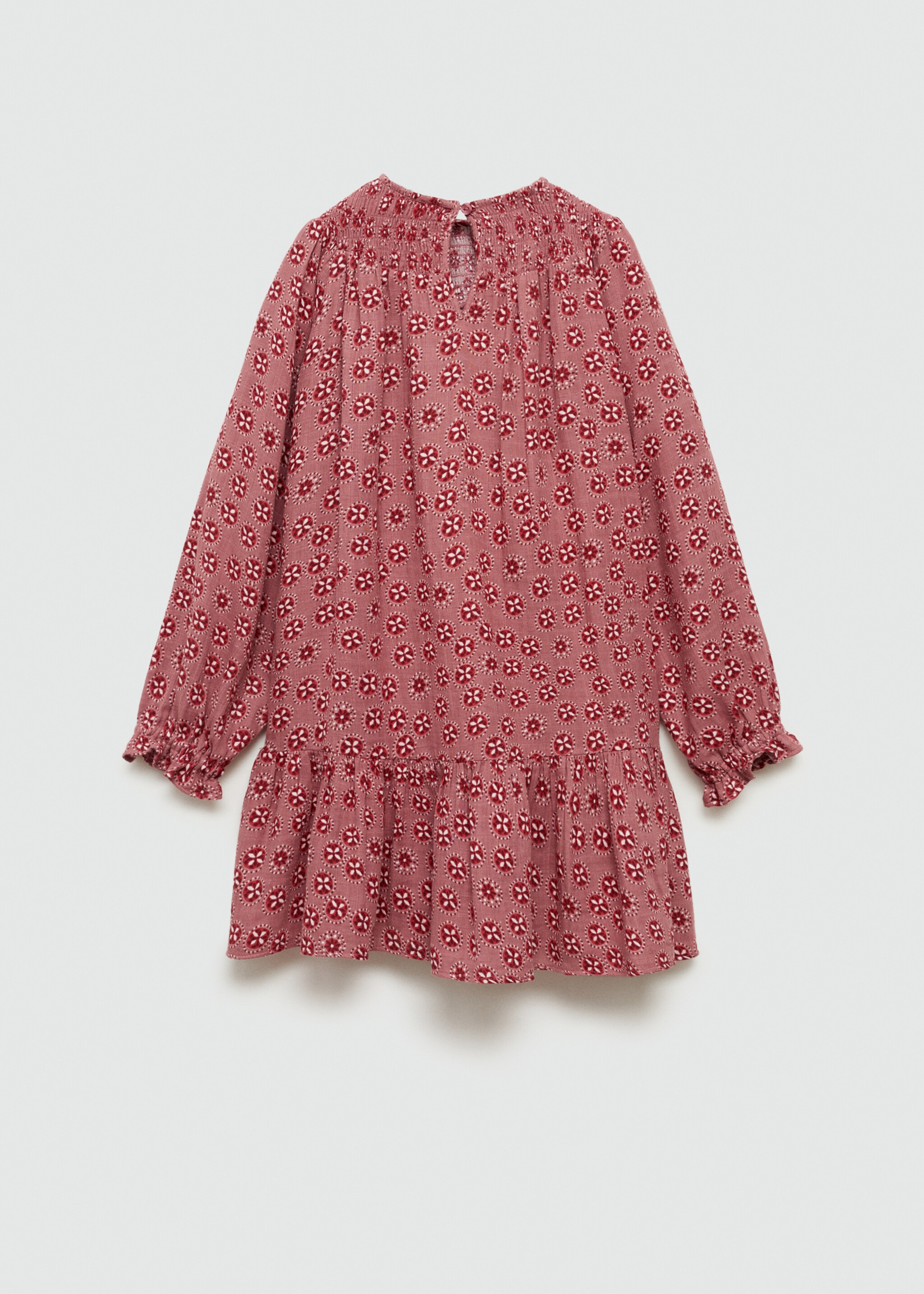 Flowers cotton dress - Reverse of the article