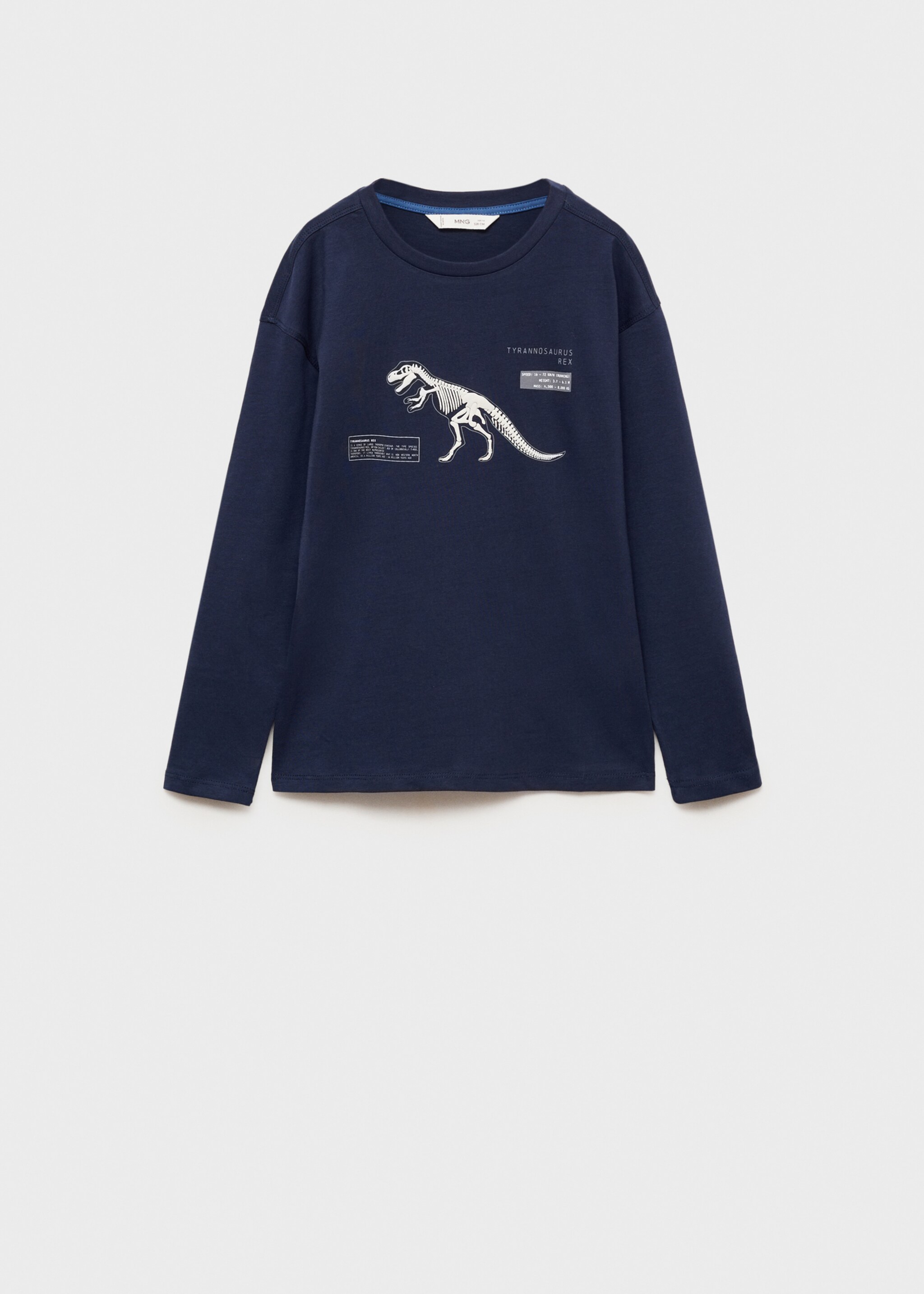 Camiseta estampado dinosaurio - Artículo sin modelo, Azul marino oscuro. Ref: 77077928-00.
