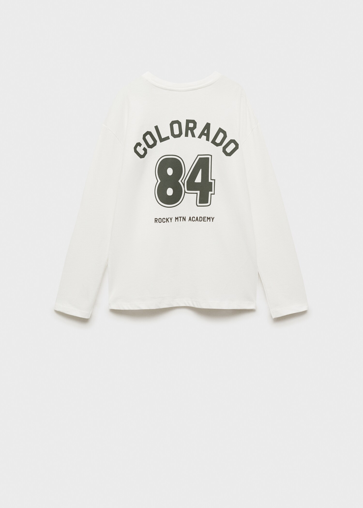 Camiseta estampada detalles bordados - Reverso del artículo