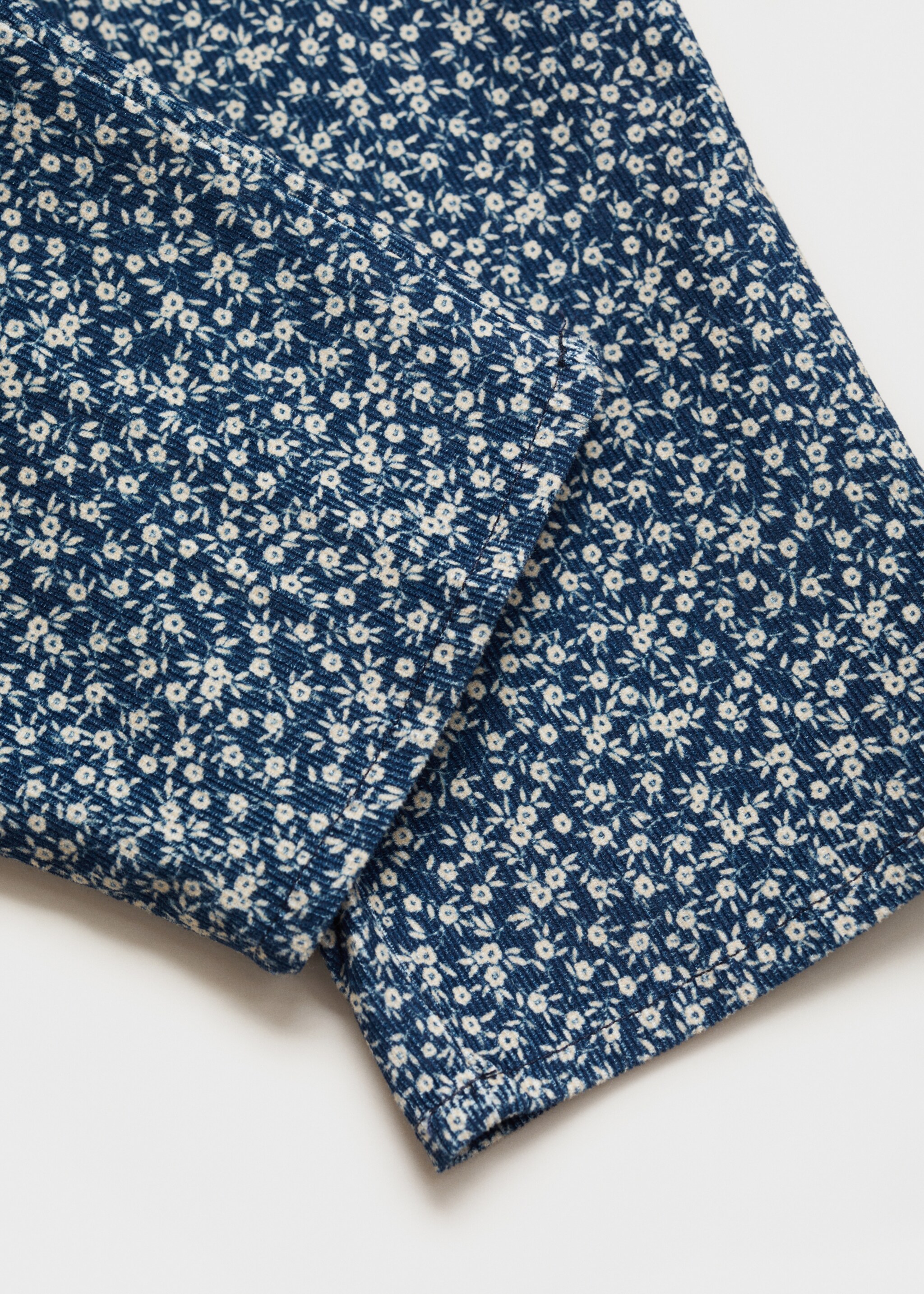 Hängselbyxa manchester blommigt mönster - Detaljer om artikeln 0, Navy blå. Ref: 77077937-00.