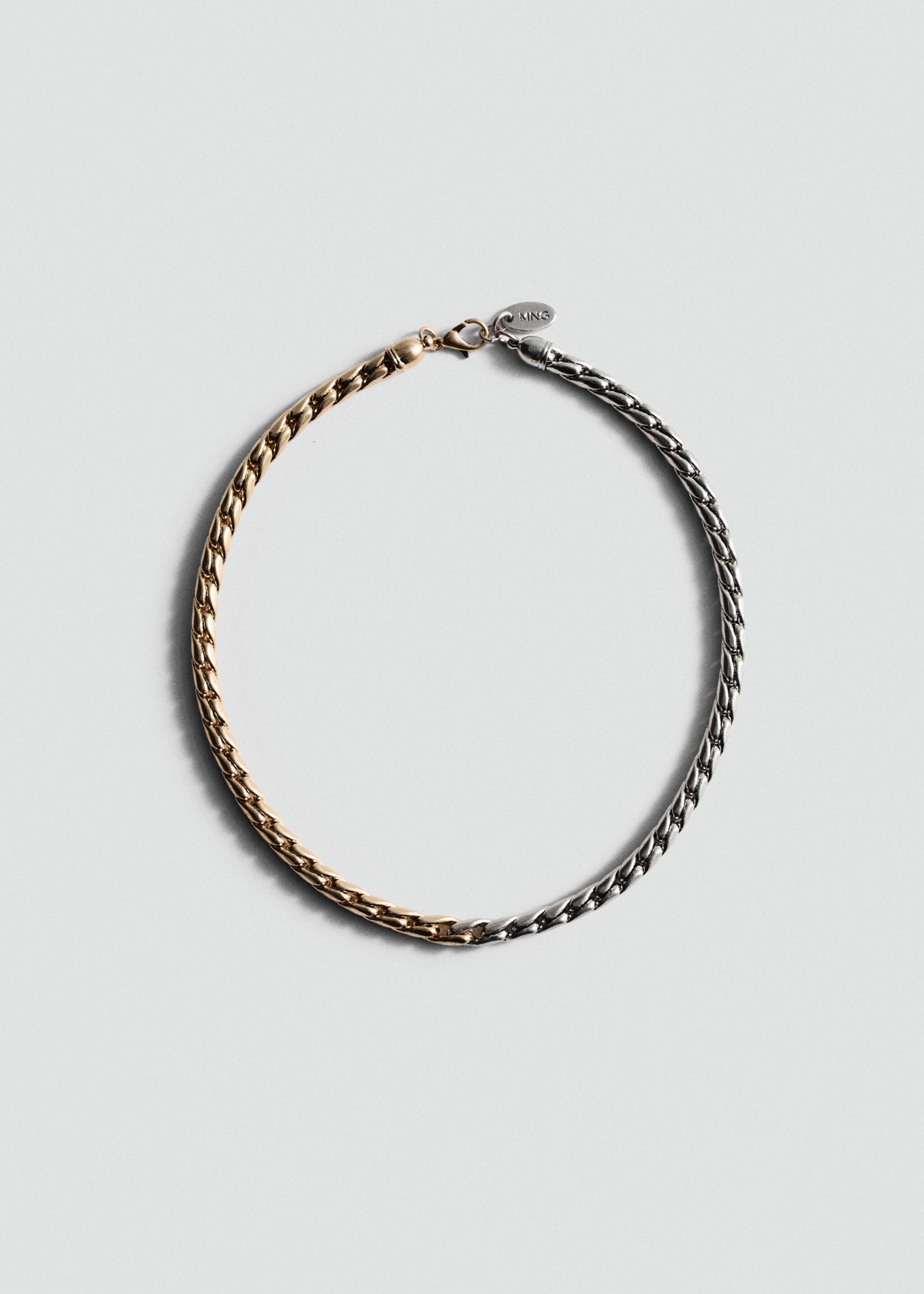 Two-tone chain necklace - Article without model