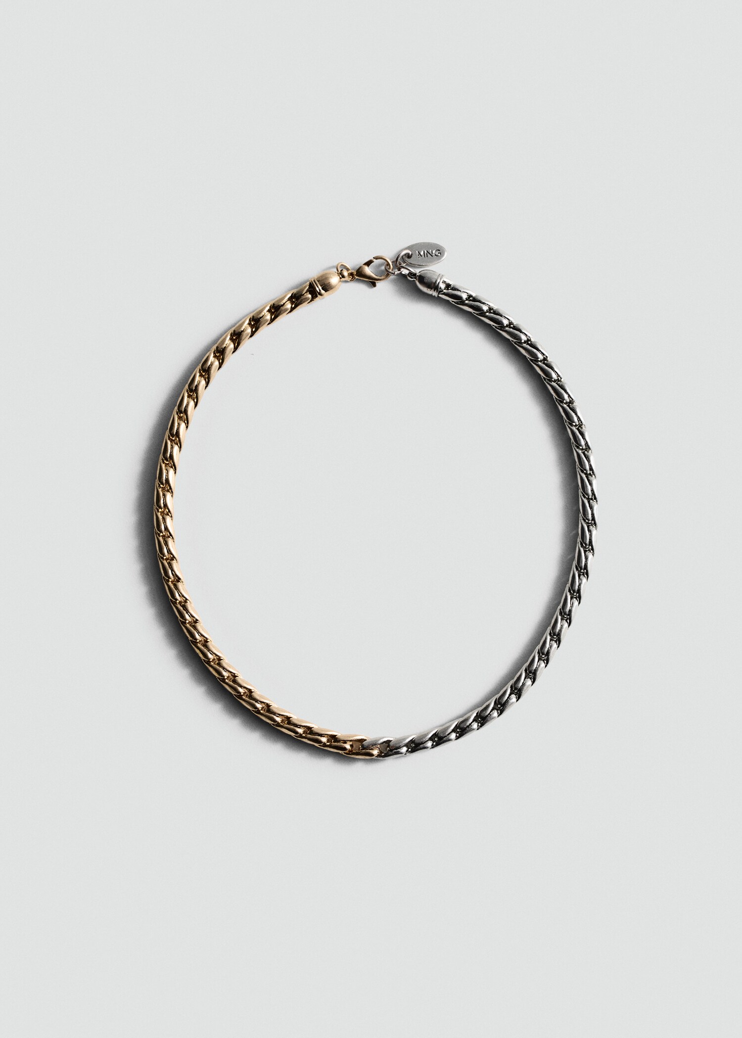 Two-tone chain necklace - Article without model