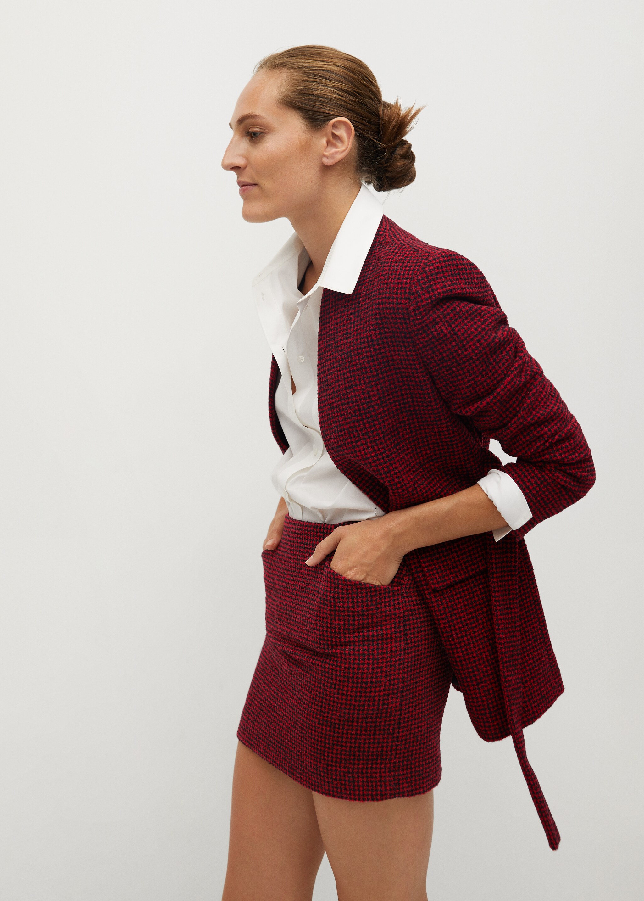 Houndstooth miniskirt - Details of the article 1
