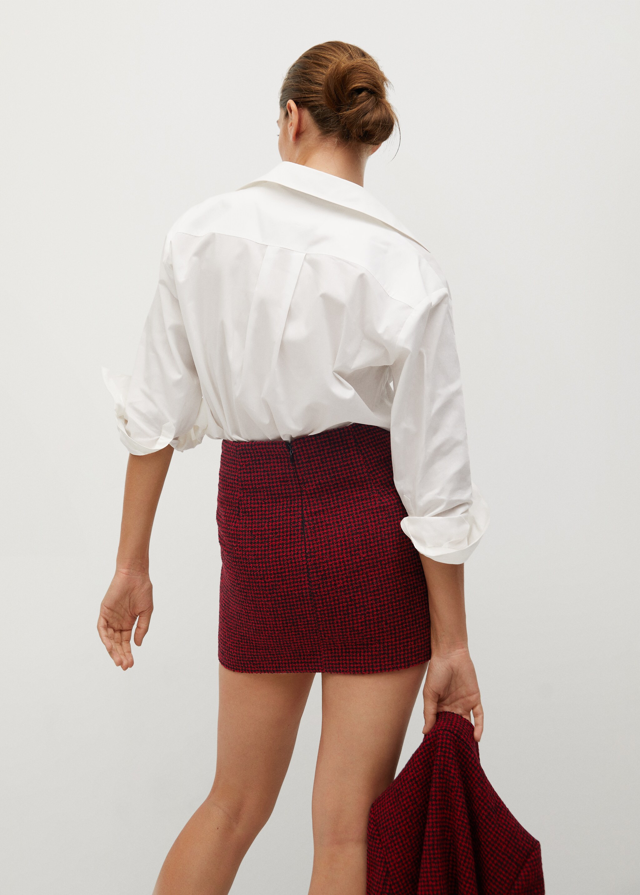 Houndstooth miniskirt - Reverse of the article