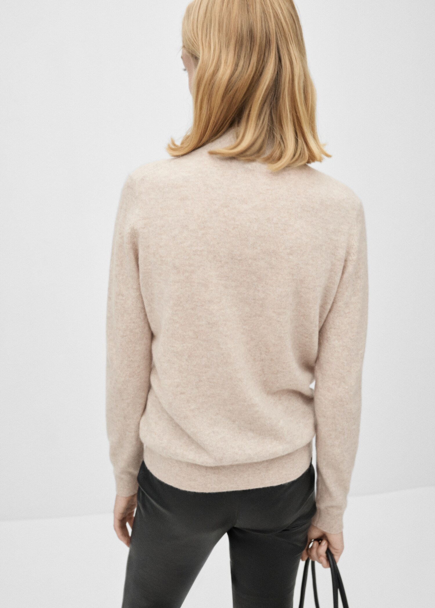 Jersey 100% cashmere cuello perkins - Reverso del artículo