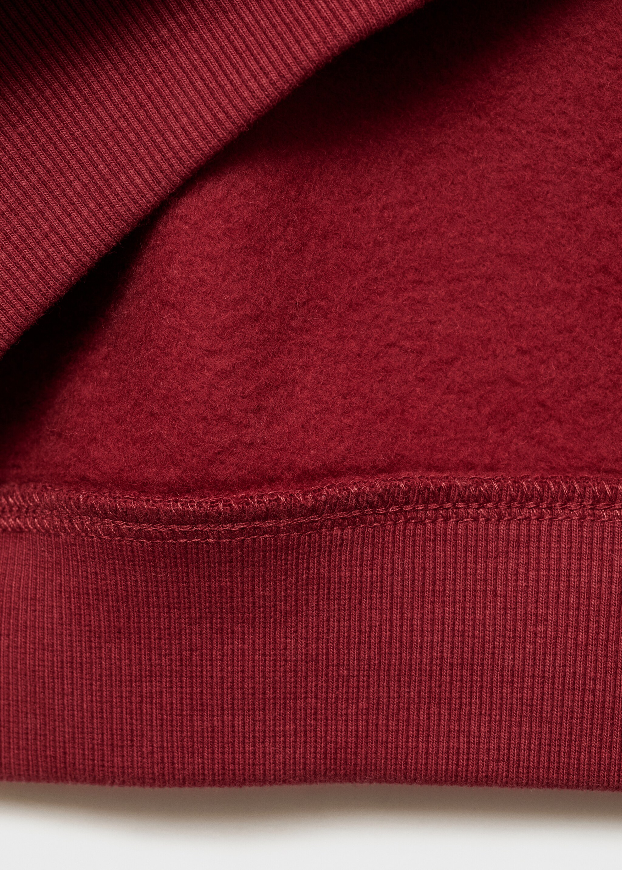 Striped polo sweatshirt - Details of the article 0, Maroon. Ref: 77078267-00.