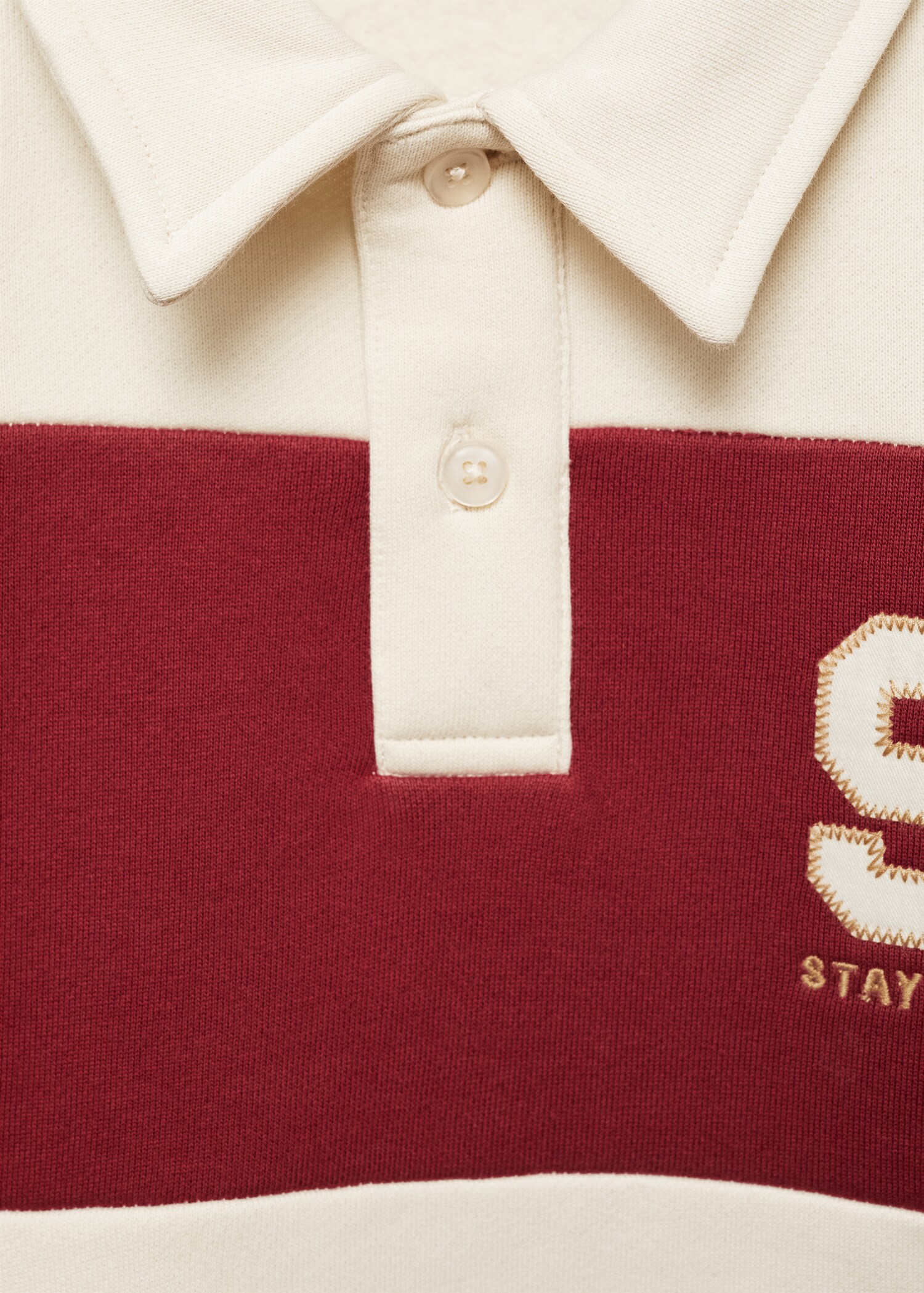 Striped polo sweatshirt - Details of the article 8
