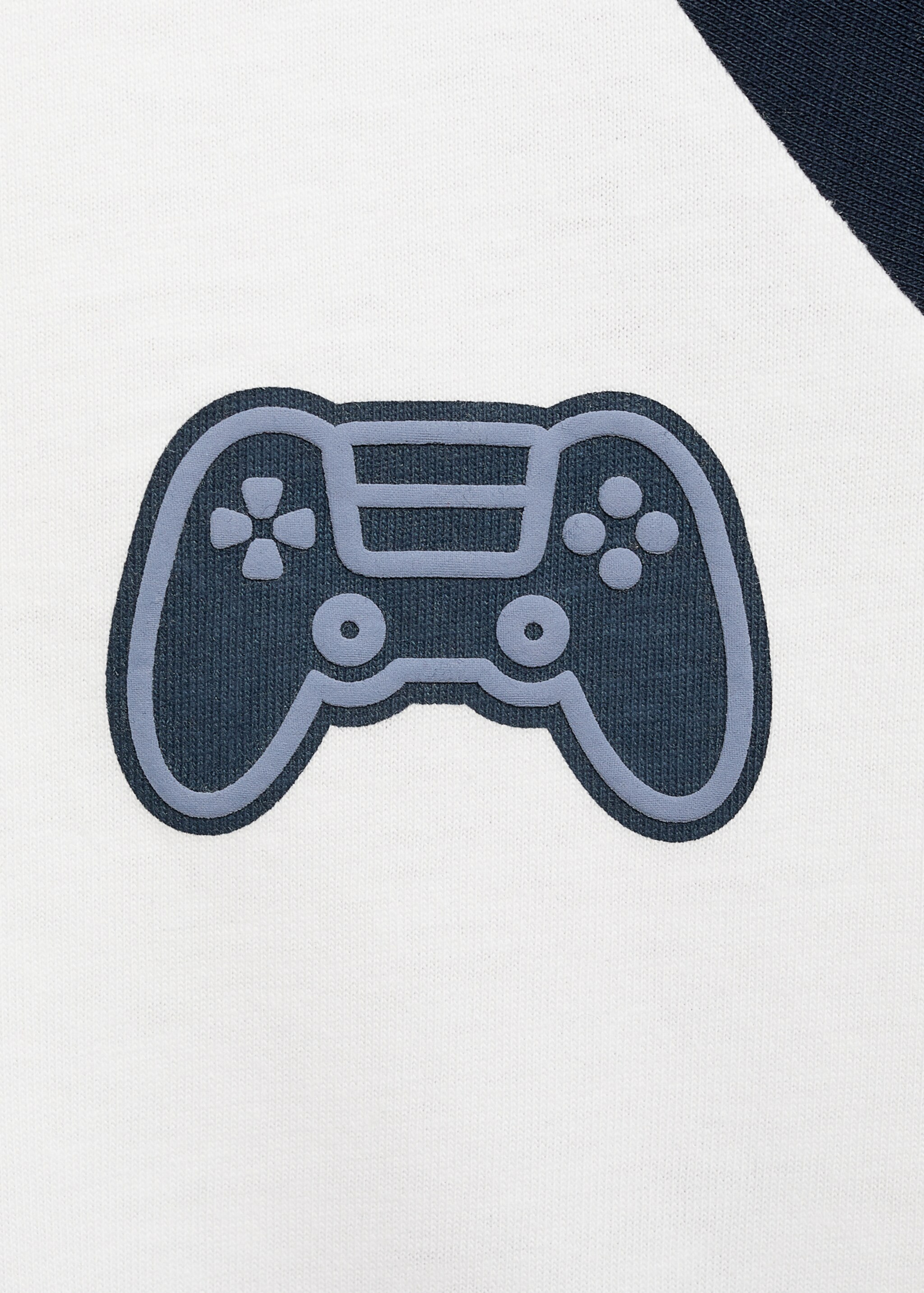 Pijama llarg cotó estampat - Detall de l'article 8, Blau marí fosc. Ref: 77078268-00.